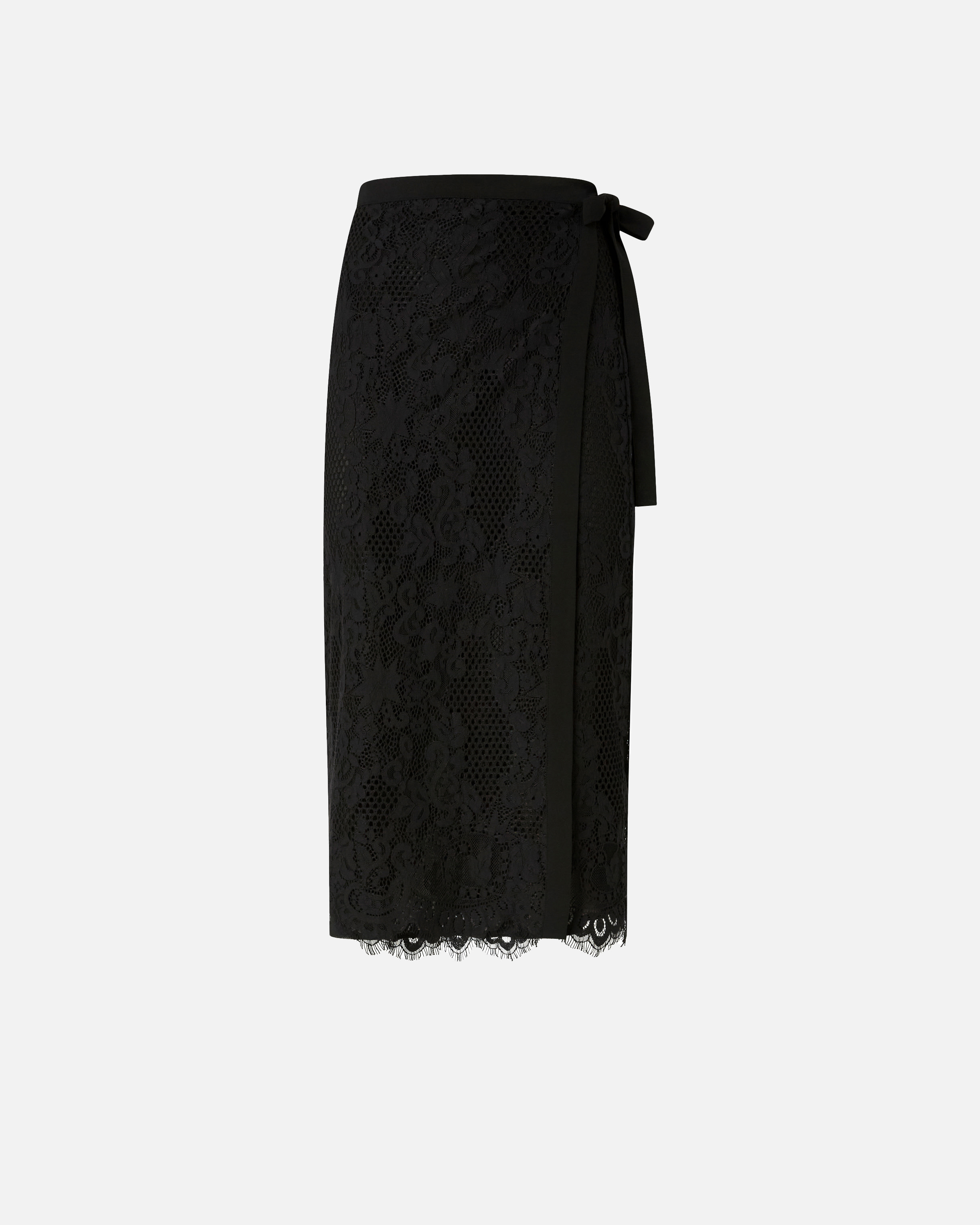 Skirt in embroidered lace PINKO Black
