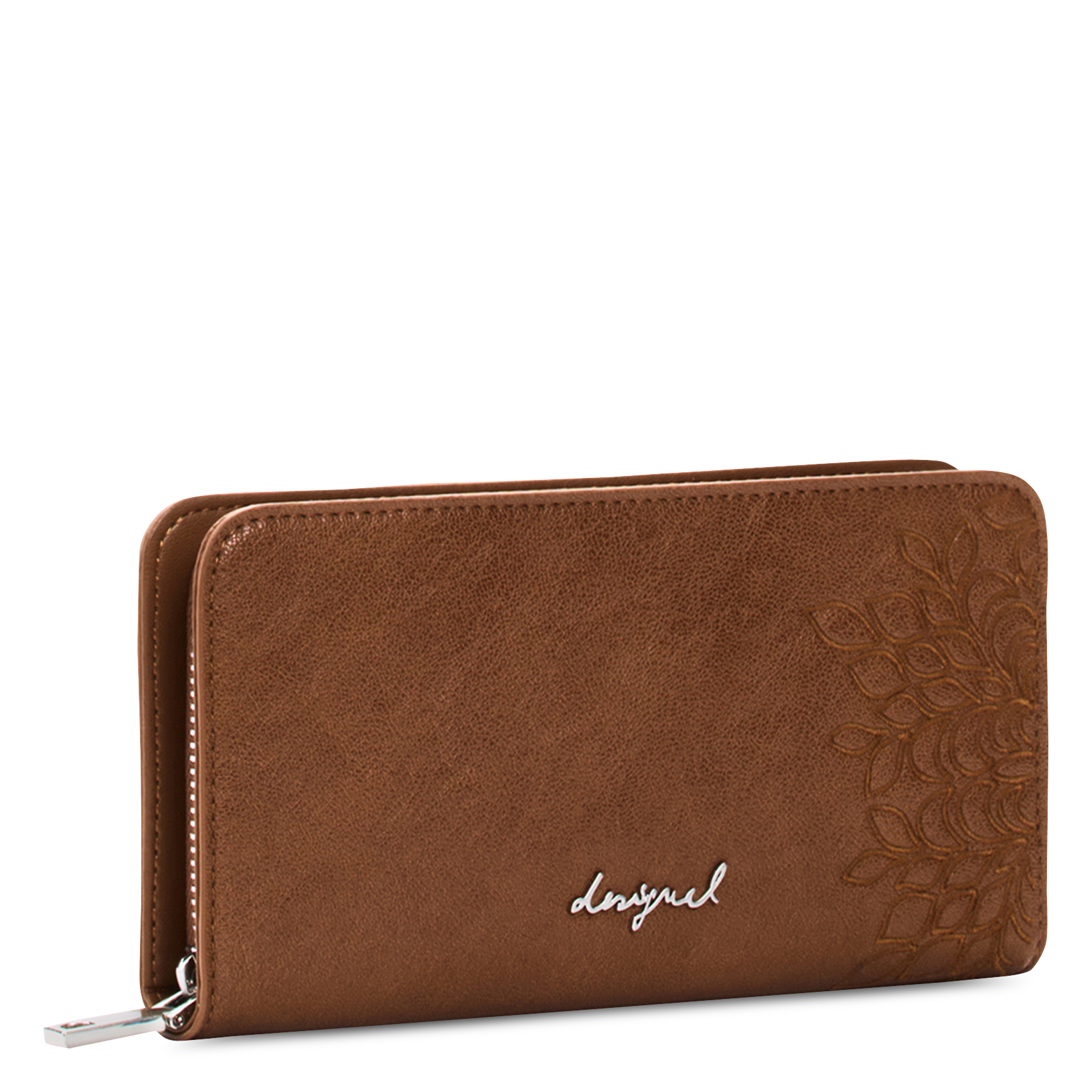 Bestickte Brieftasche DESIGUAL Braun