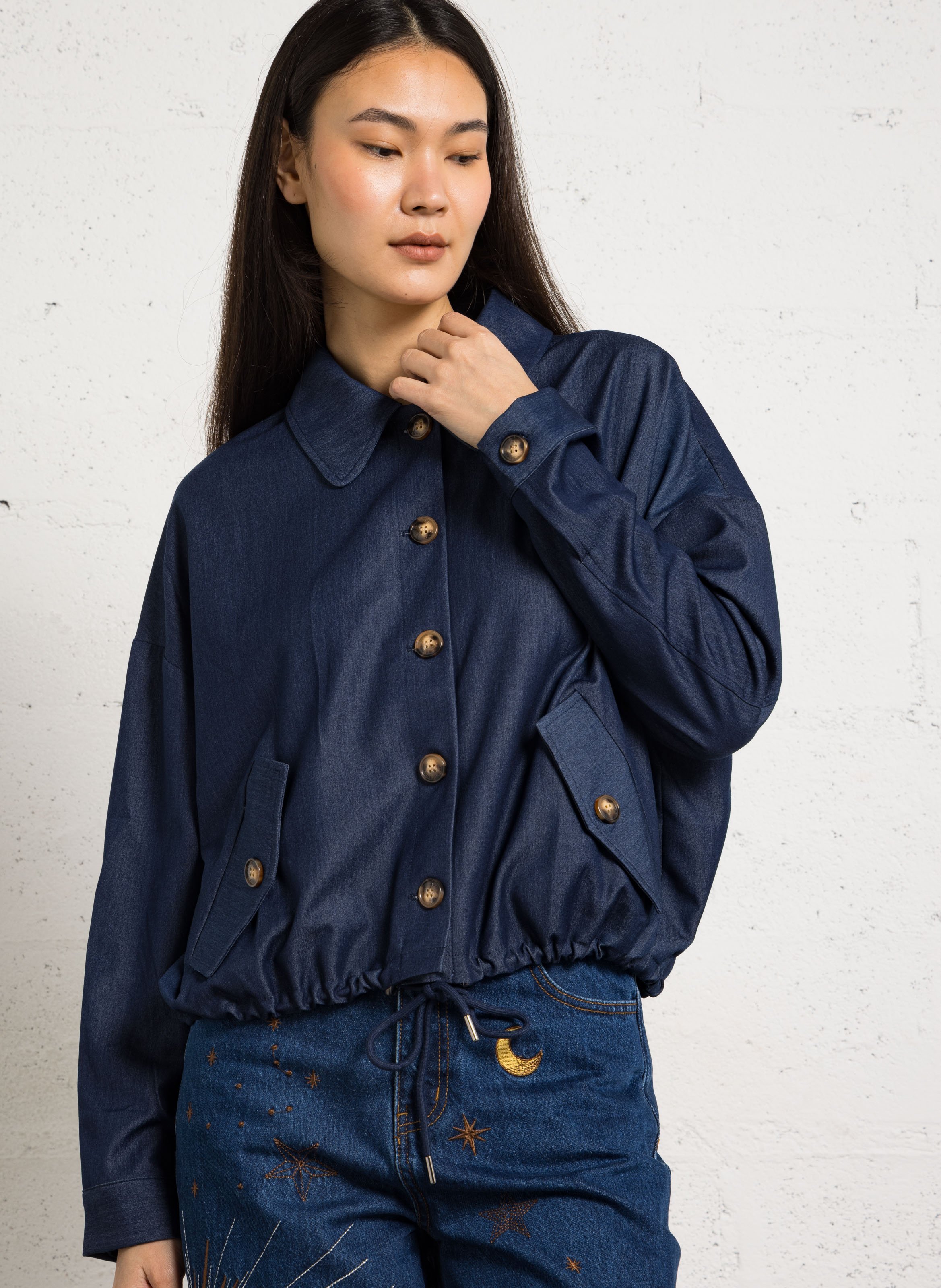 Jack met klassieke kraag LA PETITE ETOILE Blauw