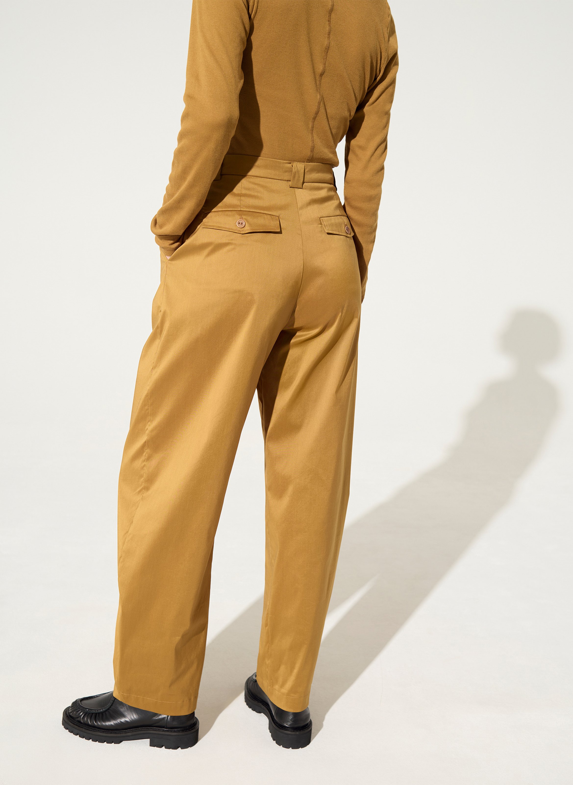 Cotton-blend chinos COTELAC Brown