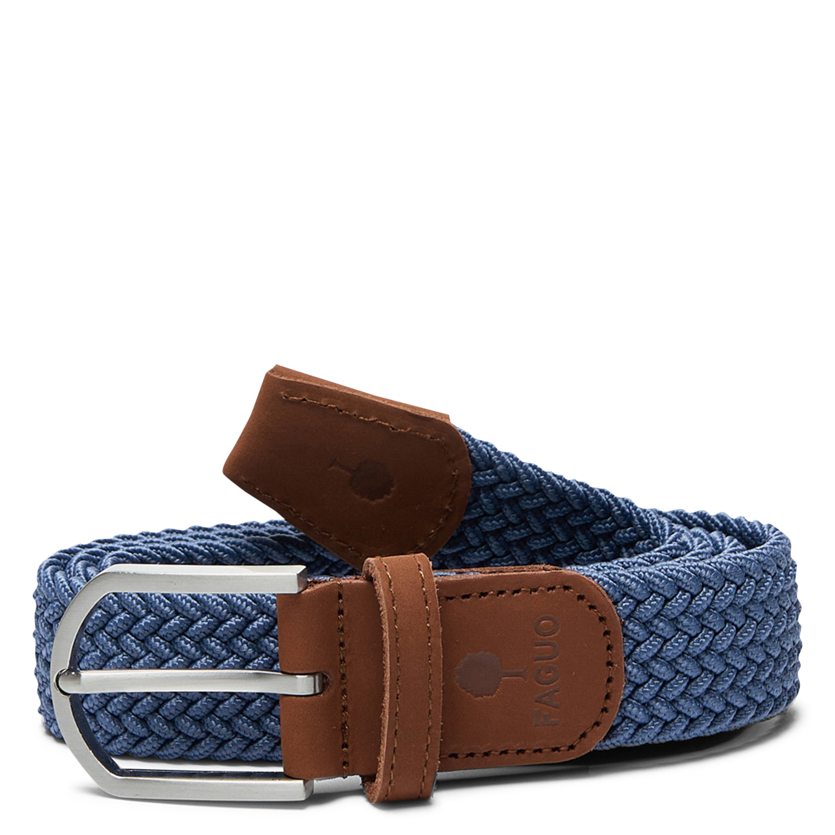 Ceinture tressée élastique FAGUO Bleu