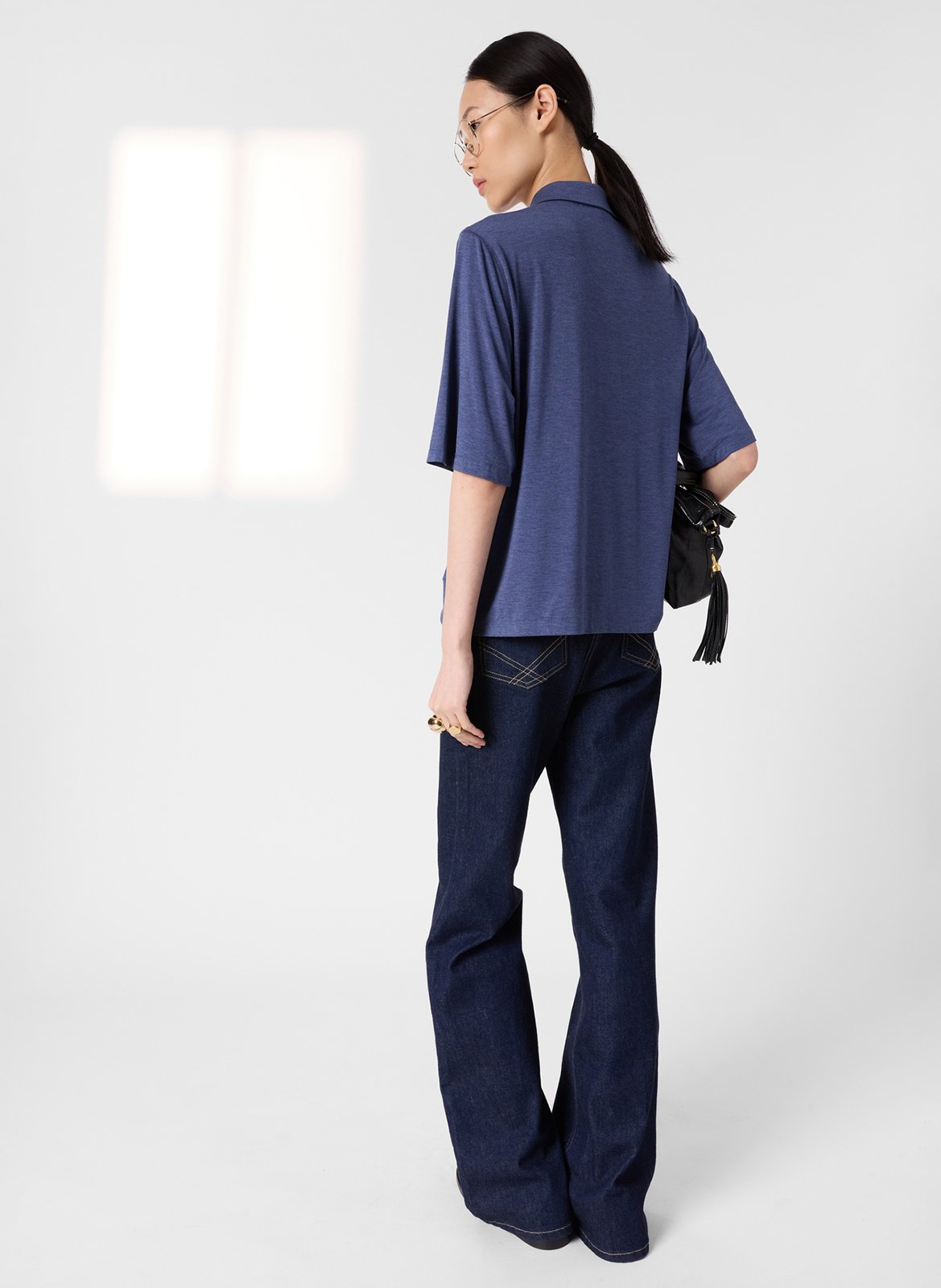 Bedrucktes Hemd mit klassischem Kragen GERARD DAREL Blau