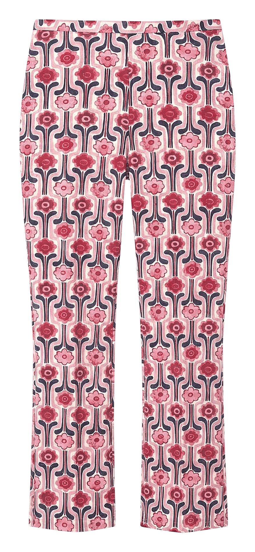 Pantalon évasé reccourci imprimé TARA JARMON Rose