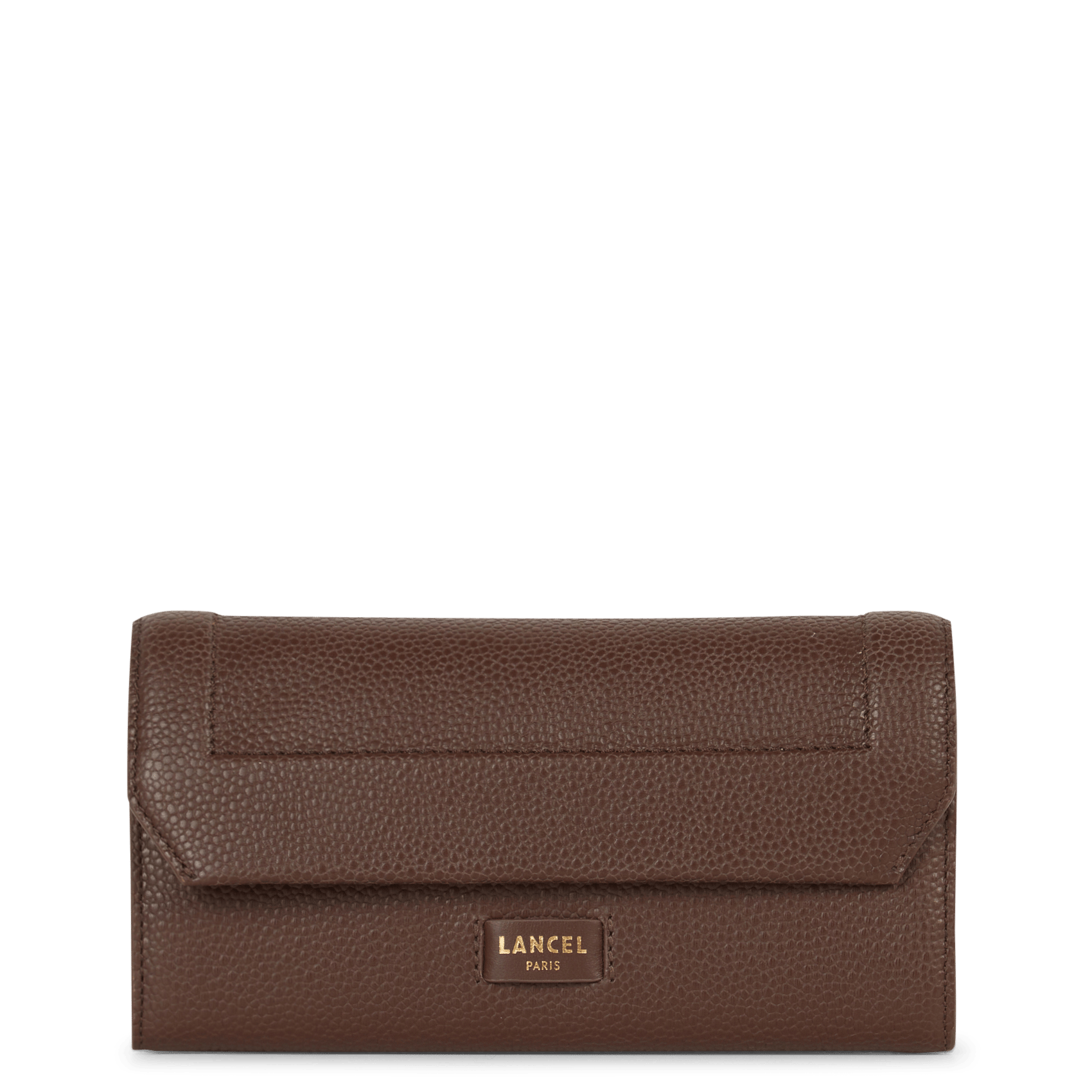 Portefeuille à rabat en cuir grainé LANCEL