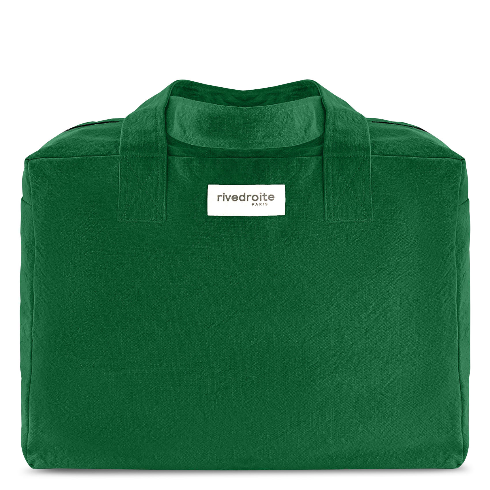Sac week-end en coton recyclé mélangé RIVEDROITE PARIS Vert