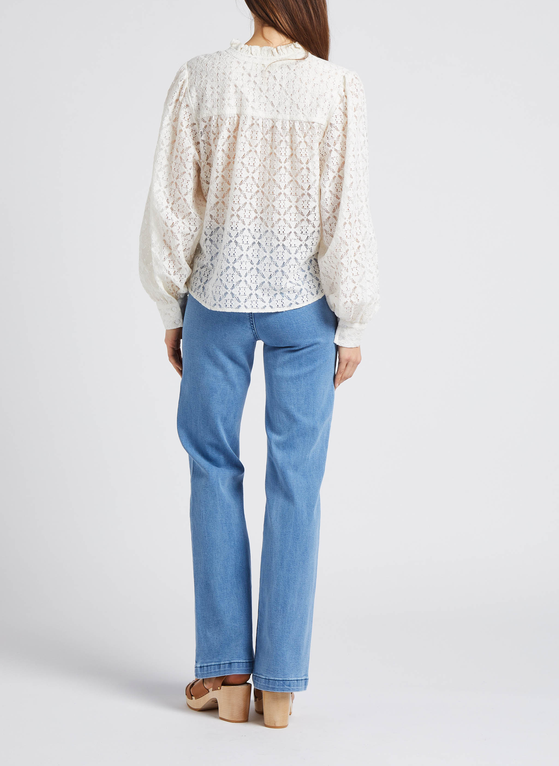 Jean bootcut taille haute LA PETITE ETOILE Blauw