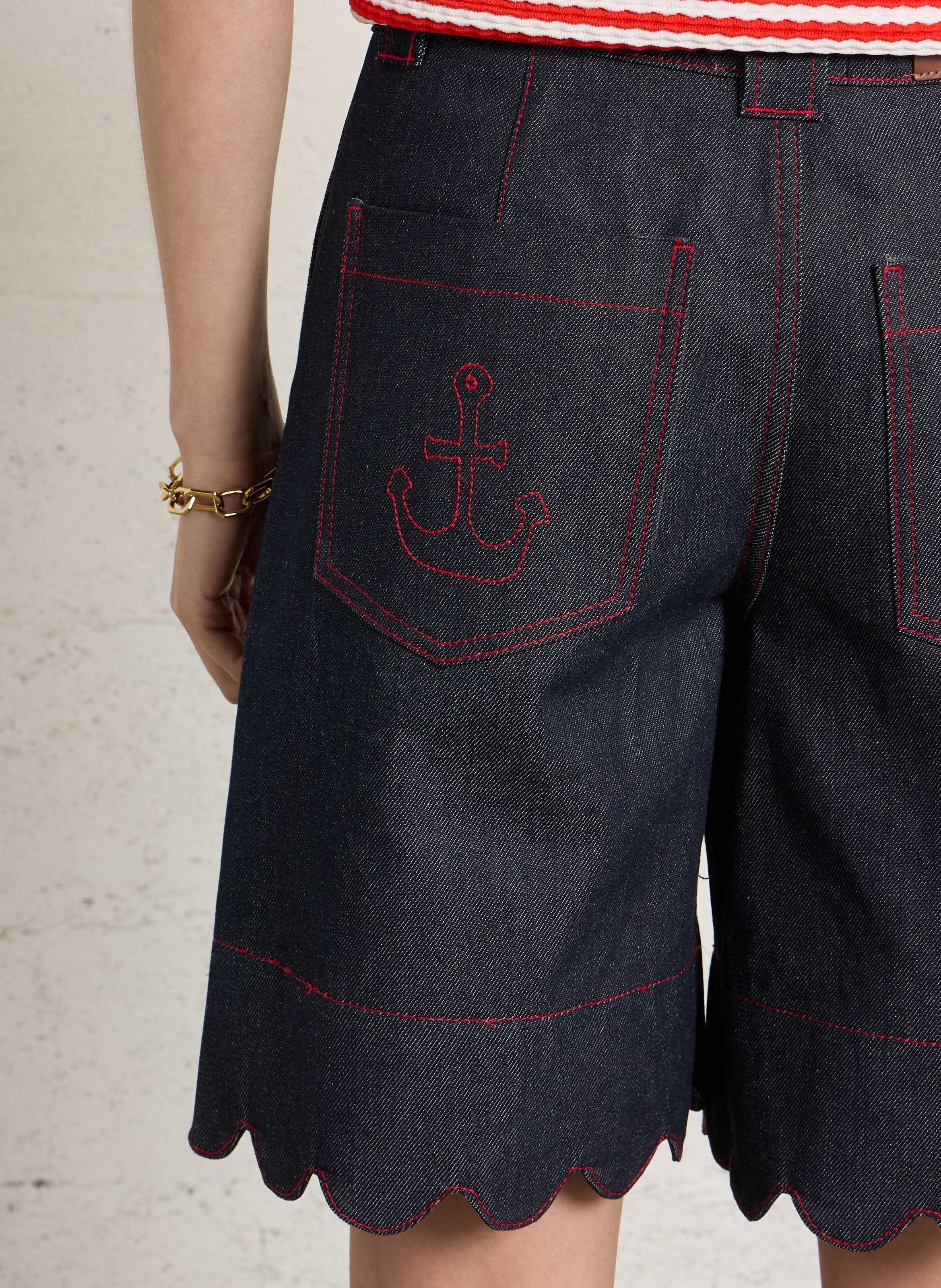 Alessia stretch cotton denim shorts STELLA NOVA Raw denim