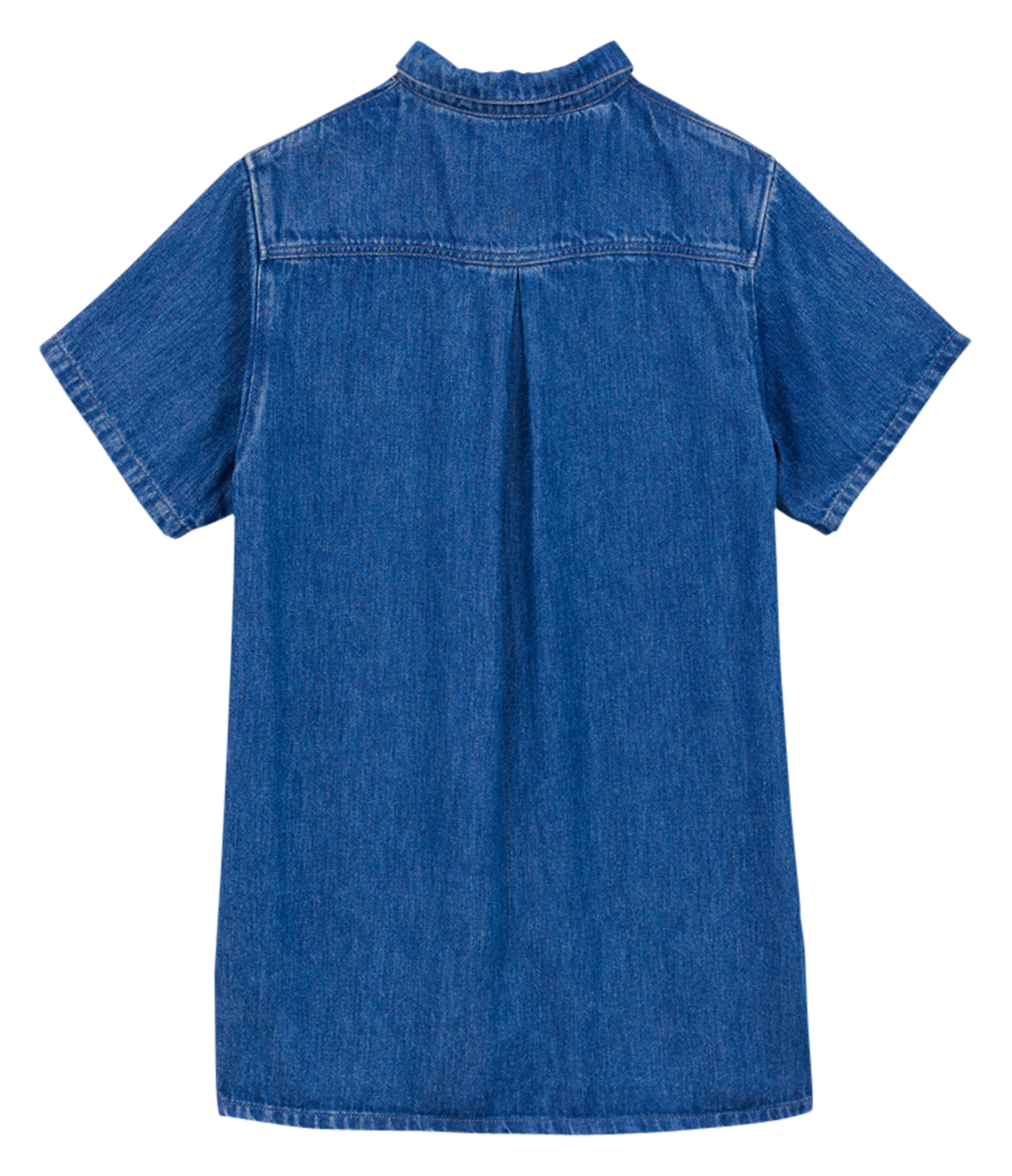 Korte spijkerjurk met klassieke kraag A.P Blauw