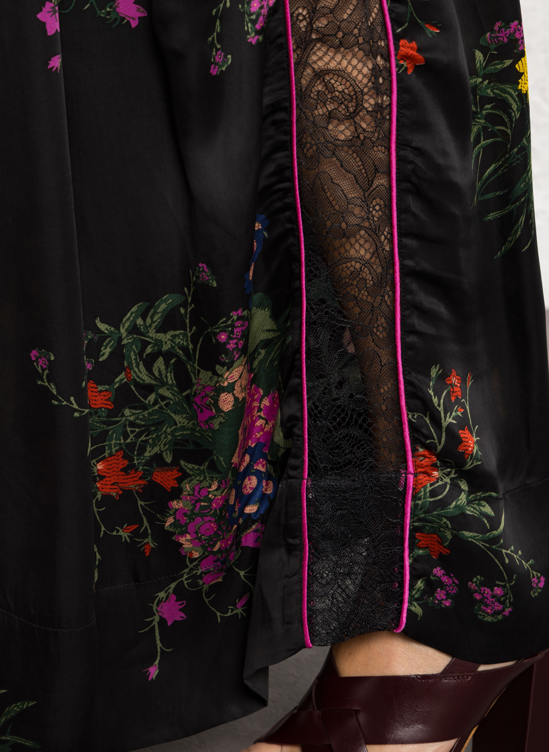 Bandplooibroek met hoge taille MES DEMOISELLES Veelkleurig