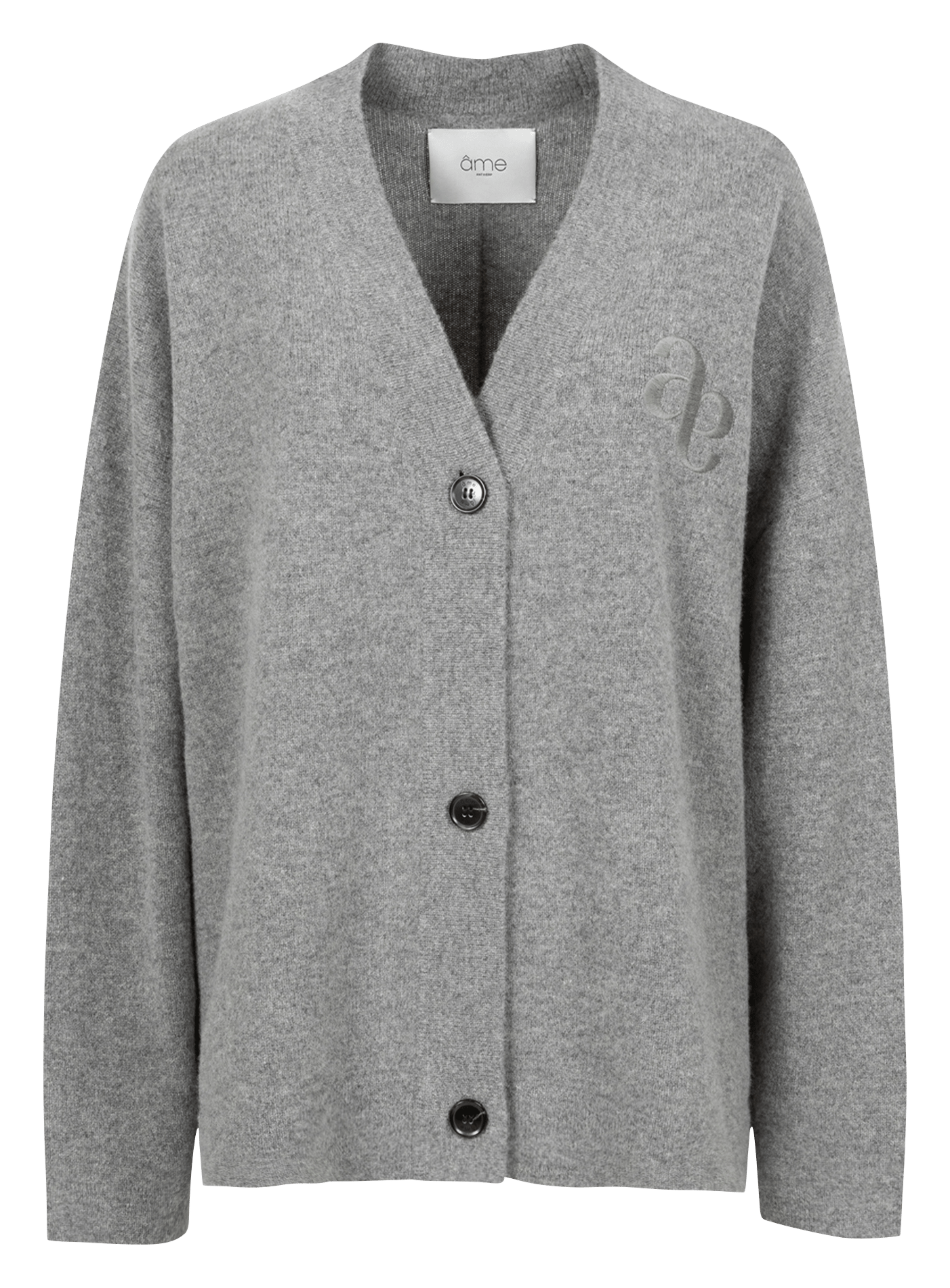 Straight V-neck wool vest AME ANTWERP Grey