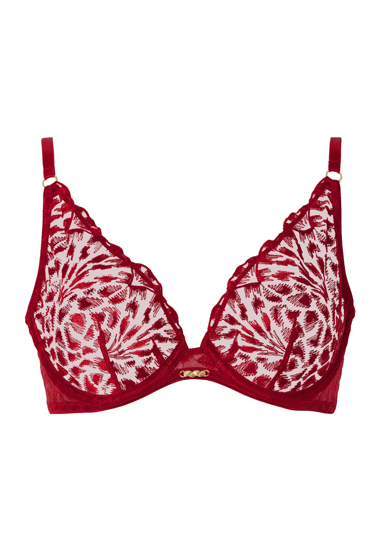 Underwired triangle bra AUBADE Red