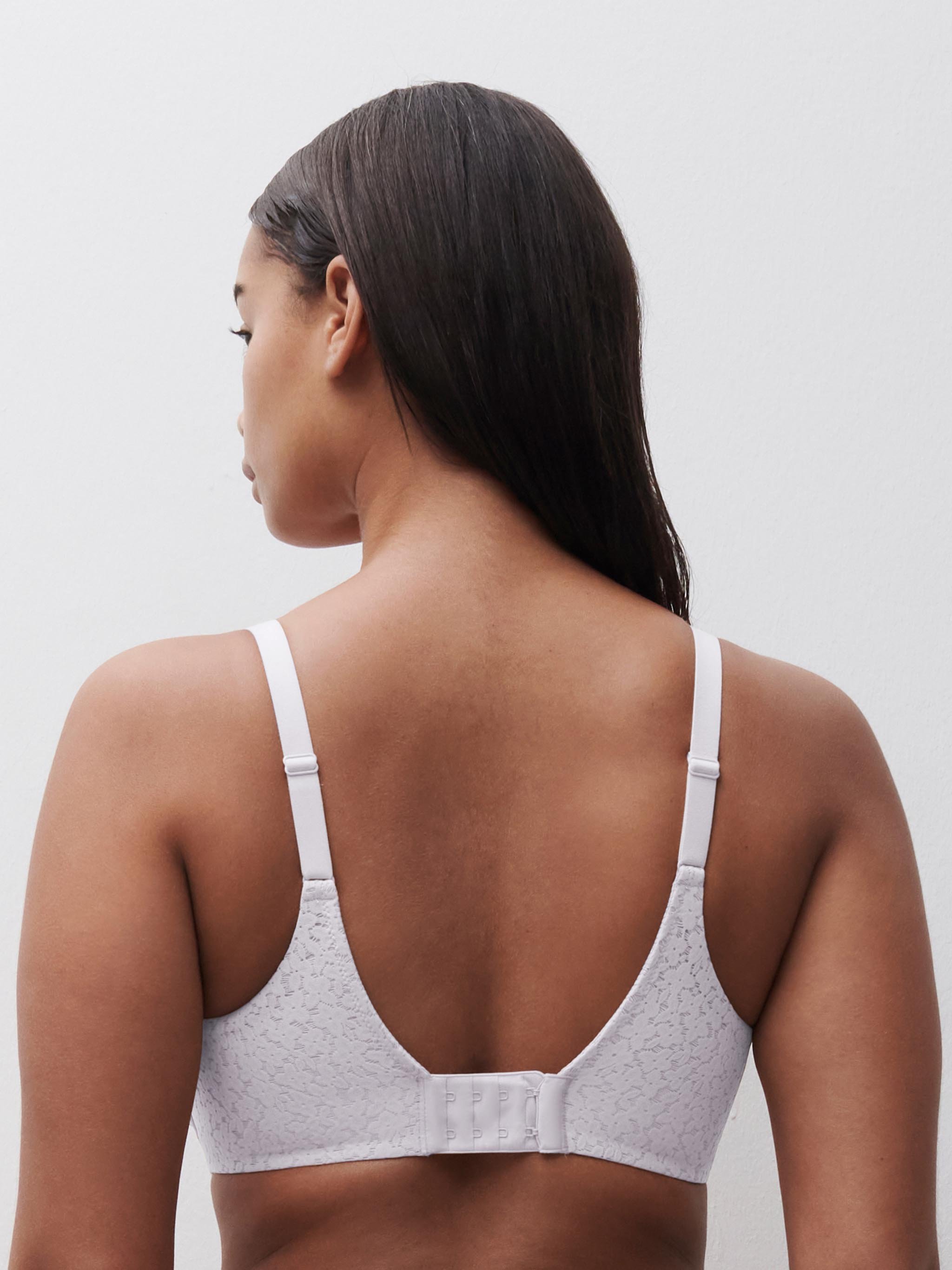 Lace spacer full cup bra CHANTELLE White