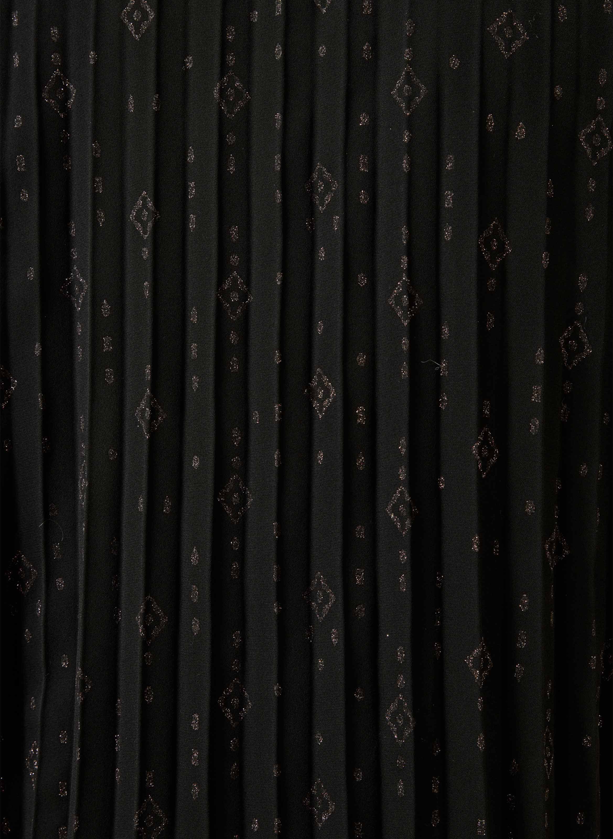 Chemise ample plissée LA FEE MARABOUTEE Noir