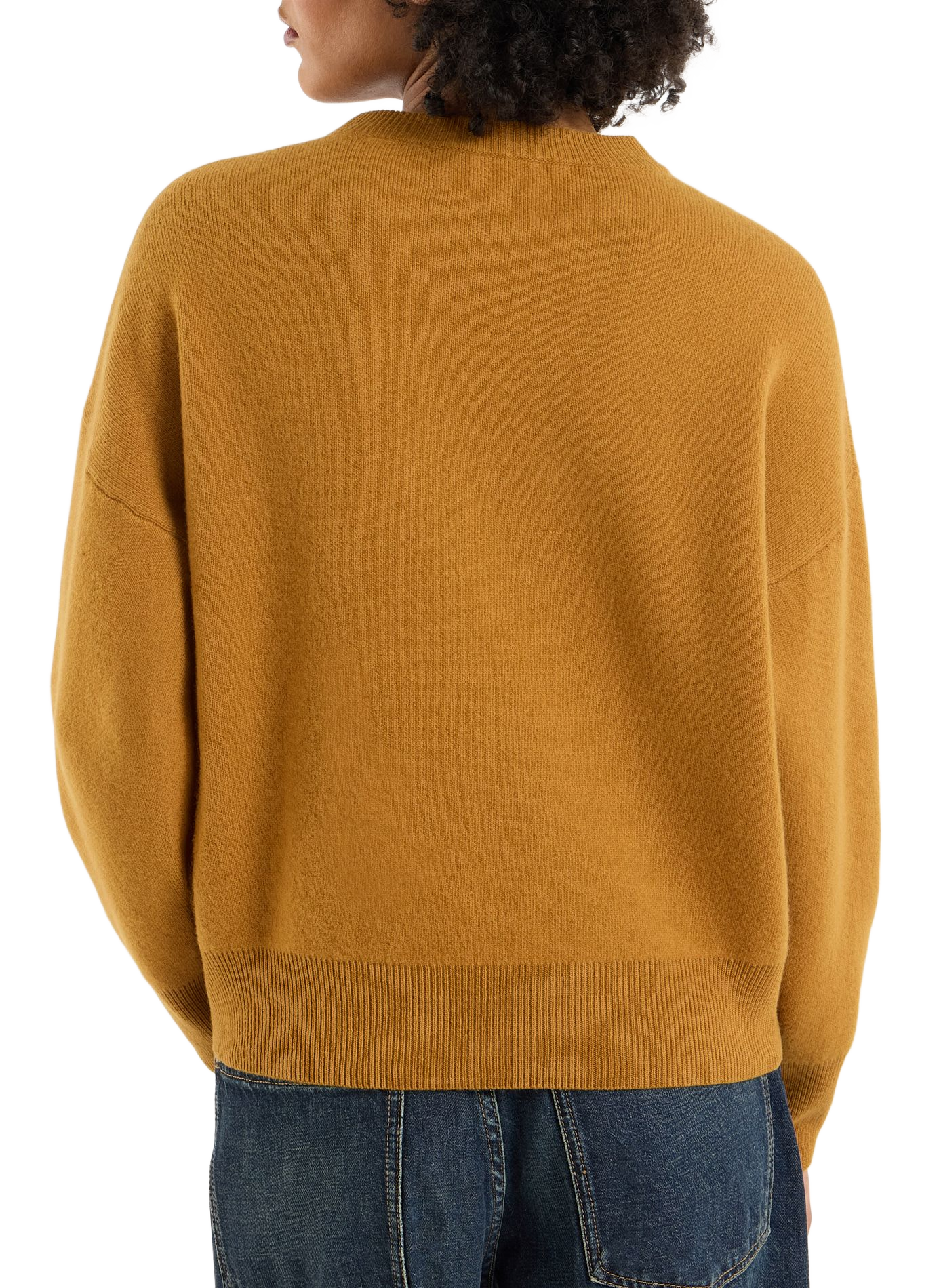 Round neck wool sweater brandi SAISON 1865 Yellow