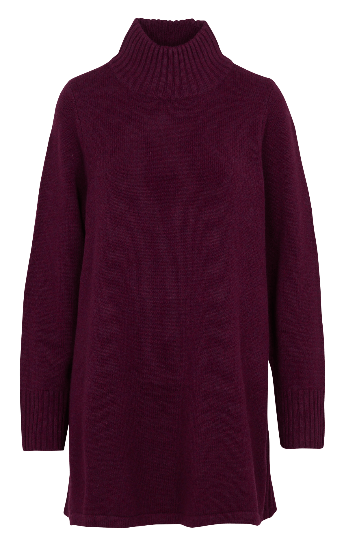 Pulloverkleid aus Wolle mit Stehkragen PETITE MENDIGOTE Violett
