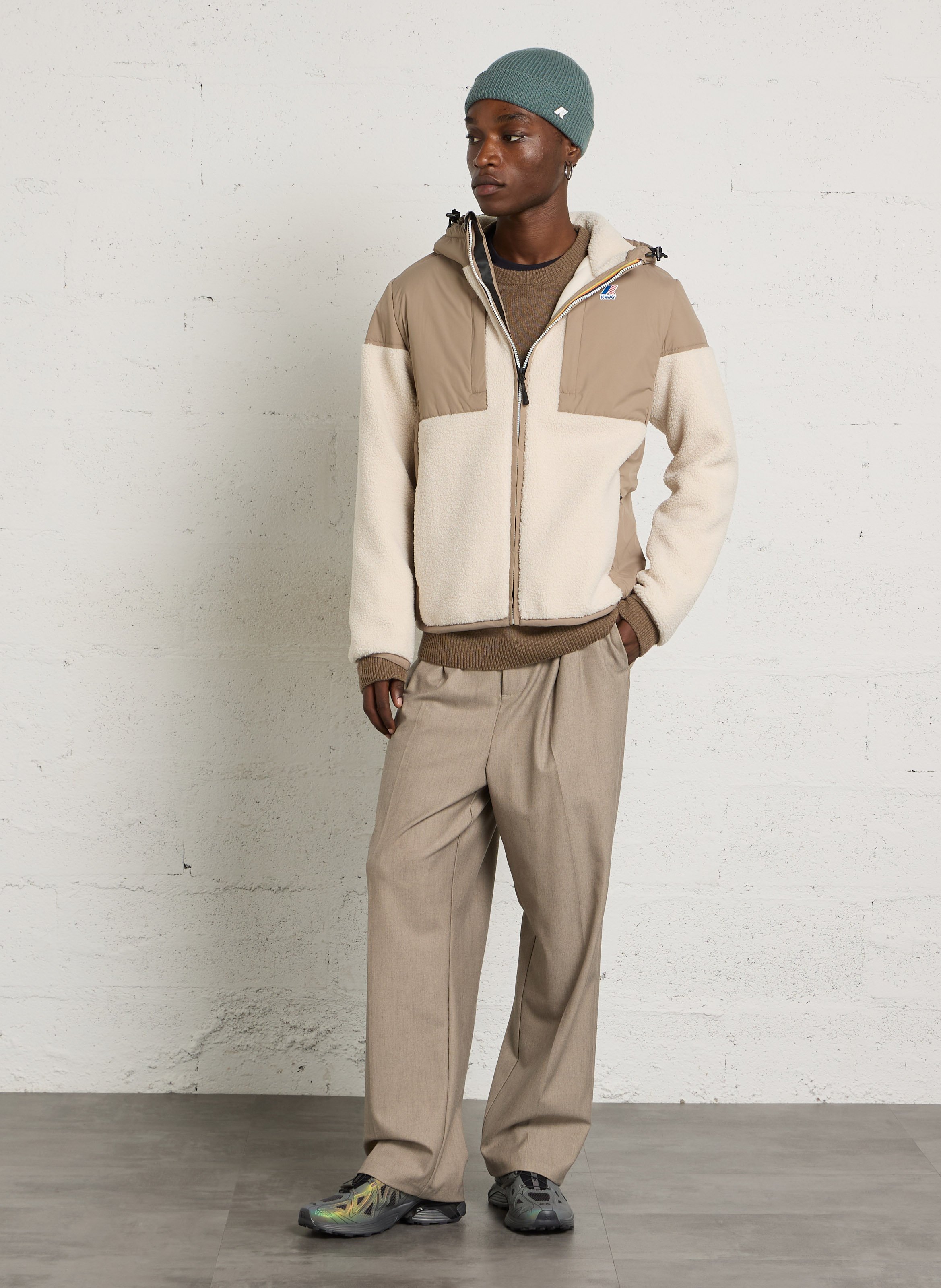 Polaire col montant  K-WAY Beige