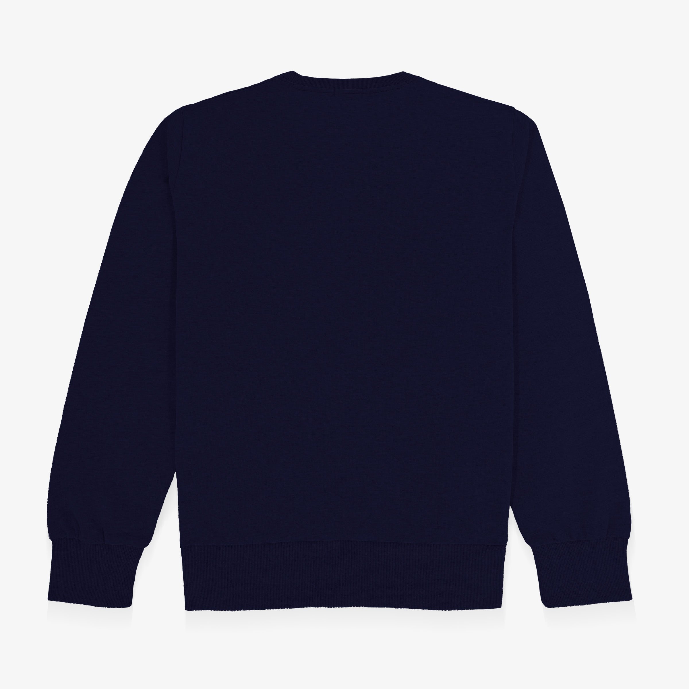 Navy blue cotton Swim crew-neck sweatshirt SERGE BLANCO Blue