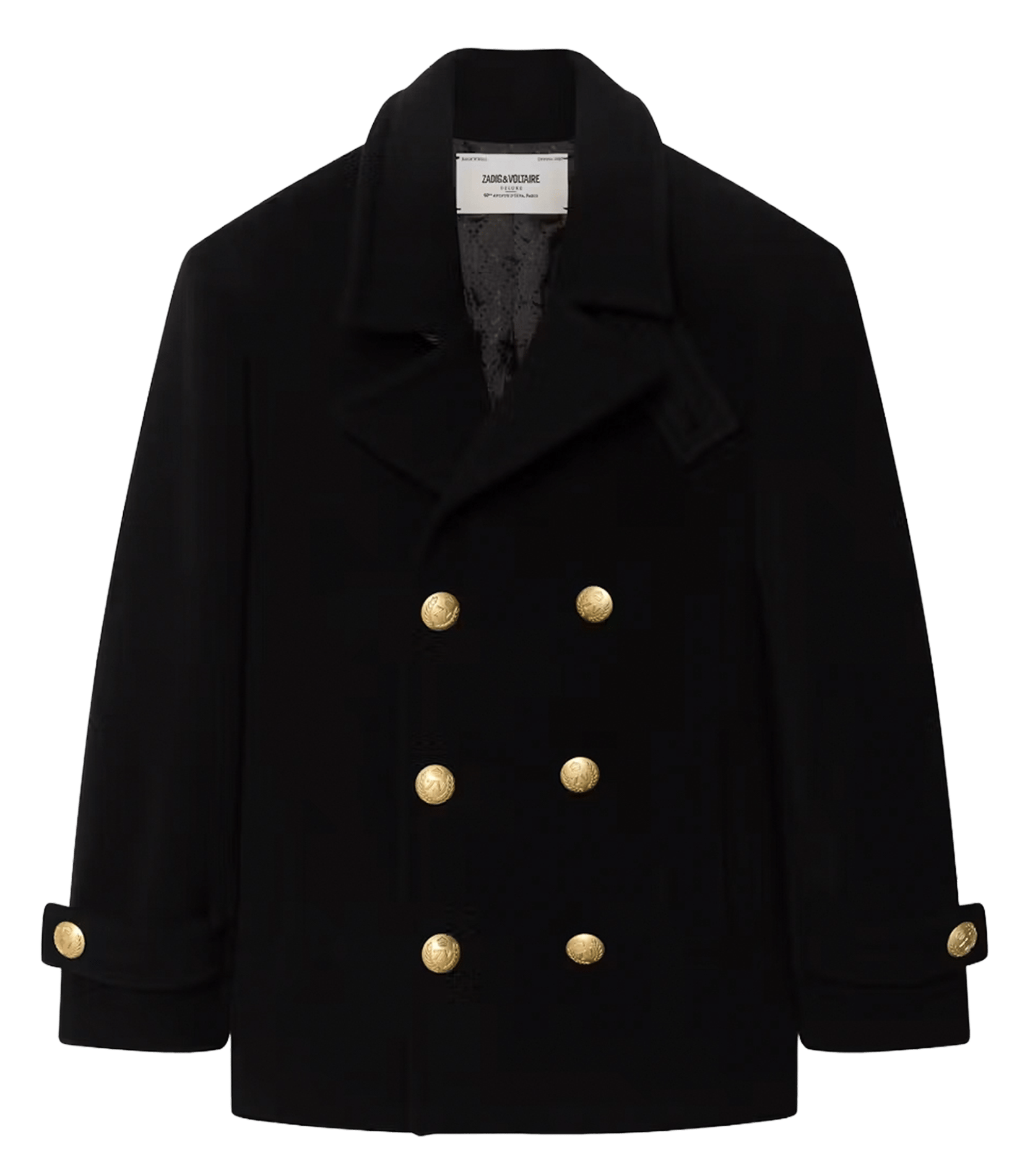 Rechte jas met knoopsluiting ZADIG&VOLTAIRE Zwart