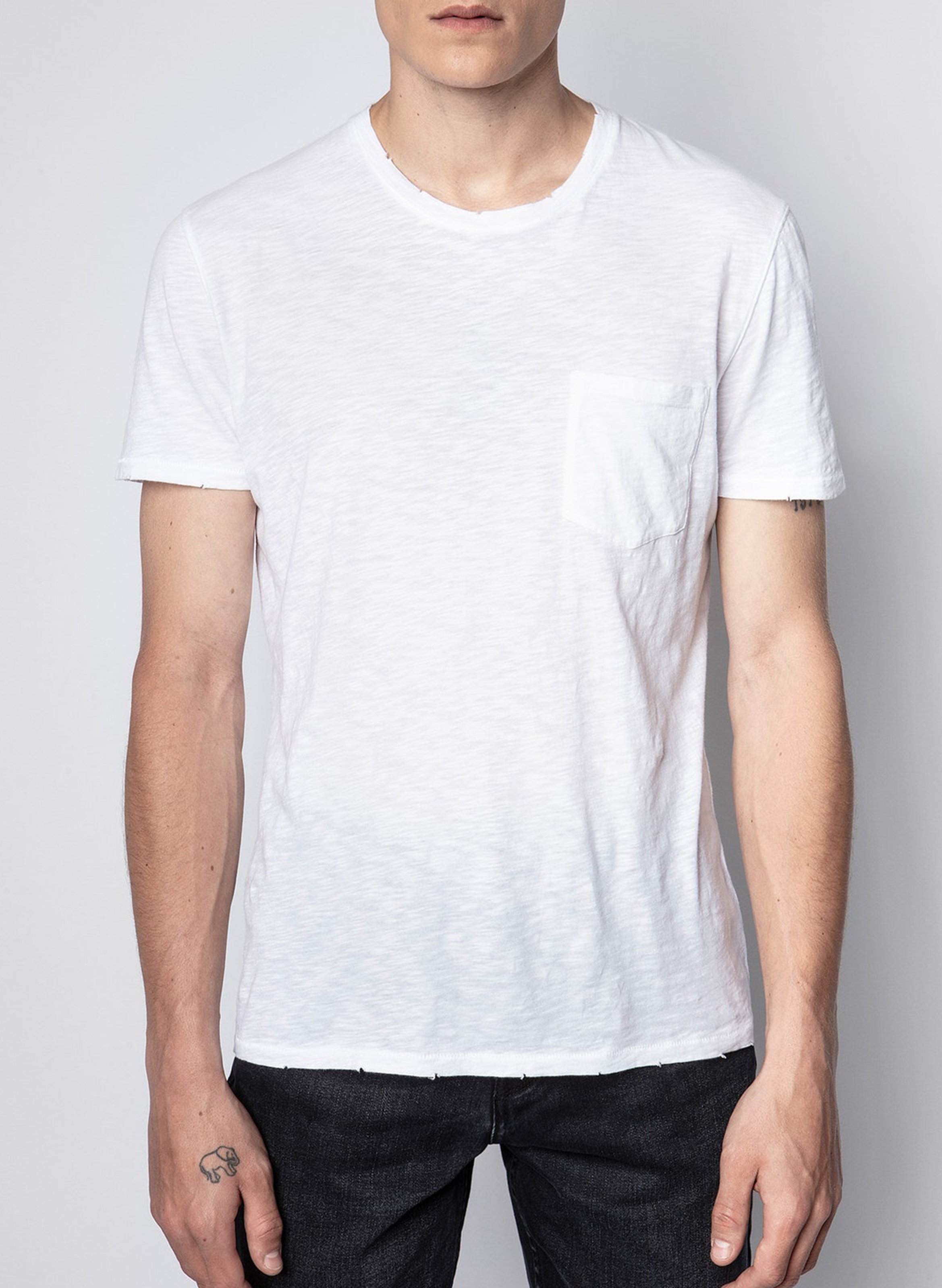 Rundhals-T-Shirt aus Baumwolle, Regular Fit ZADIG&VOLTAIRE Weiss