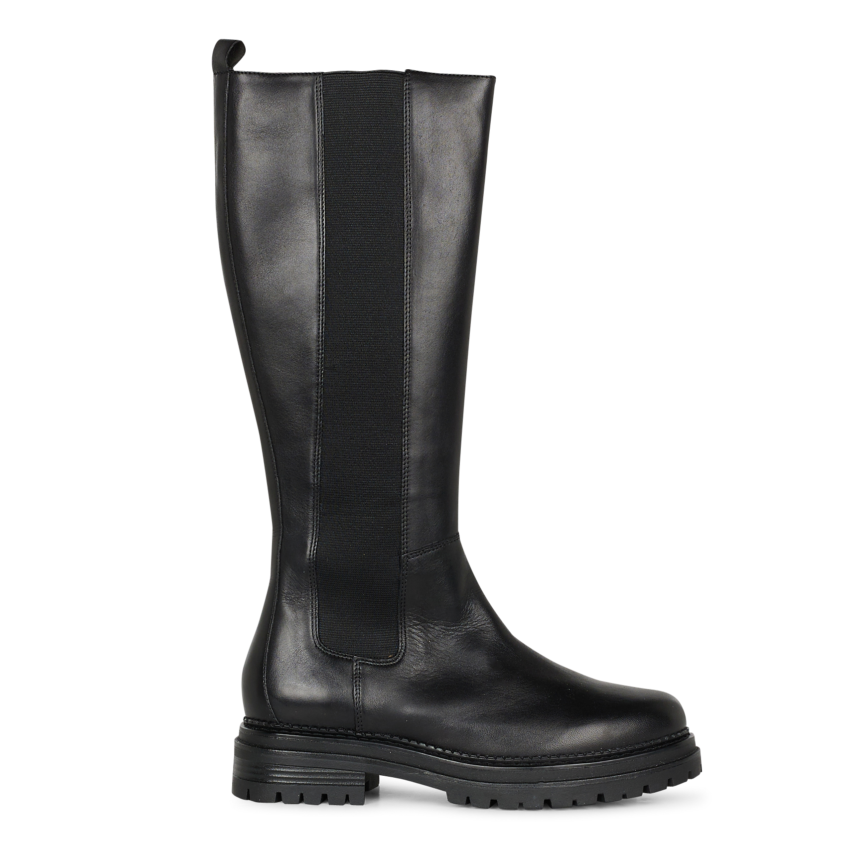 Smooth leather mid-calf boots JONAK Black