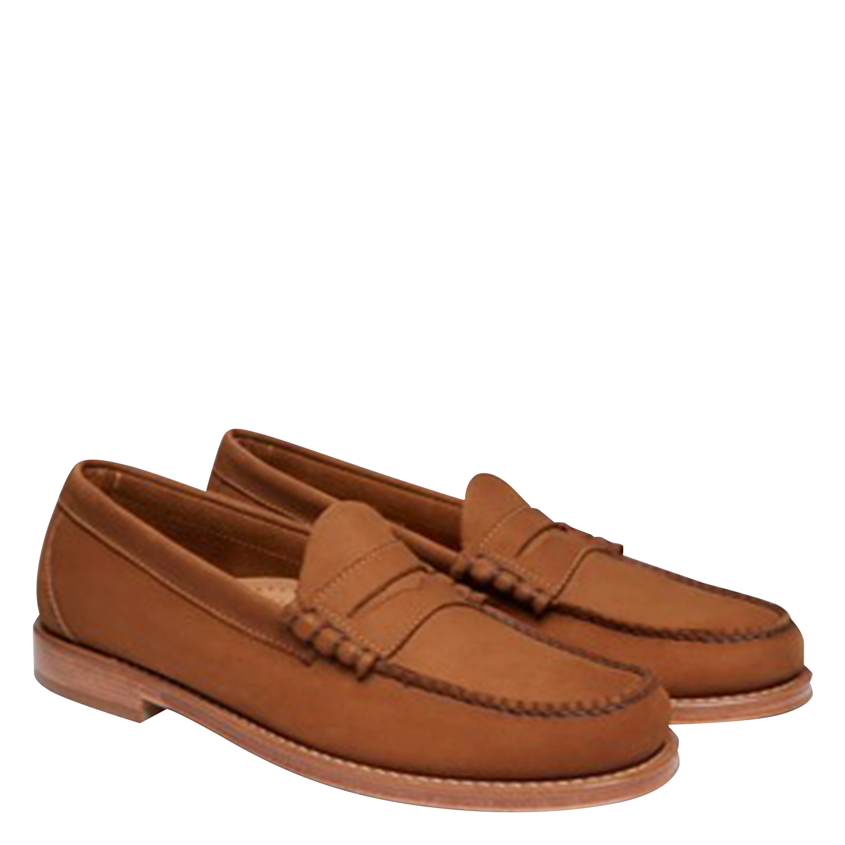 Mocassins en cuir velours GH BASS Marron