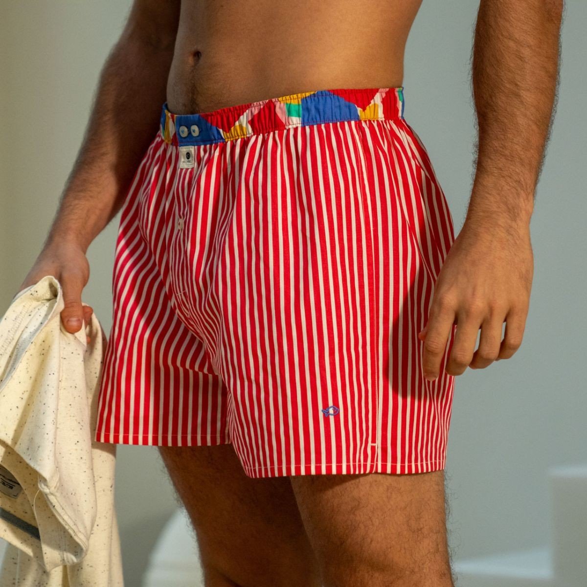 Organic cotton boxer shorts BILLYBELT Red