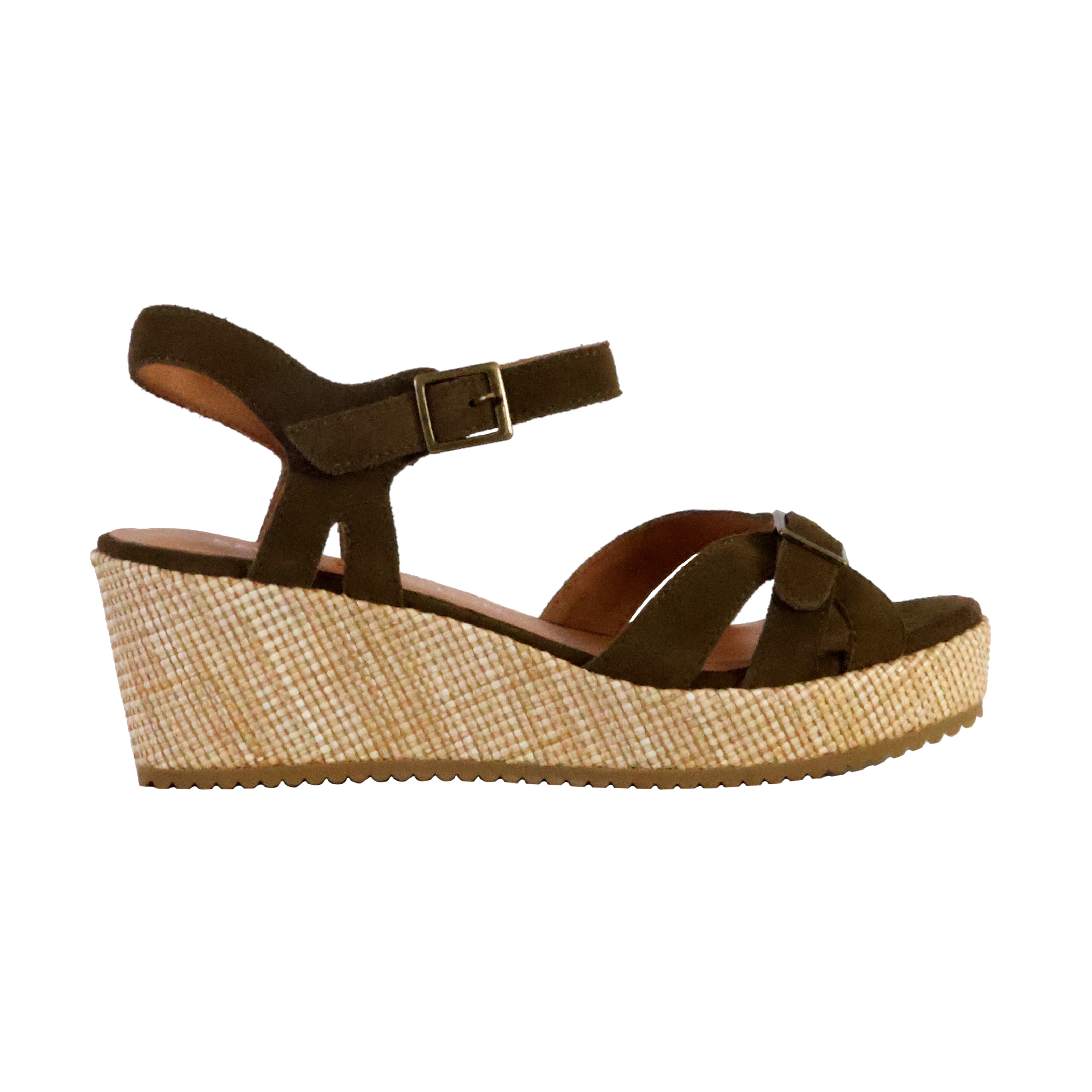 Esabel leather wedge sandal EMILIE KARSTON