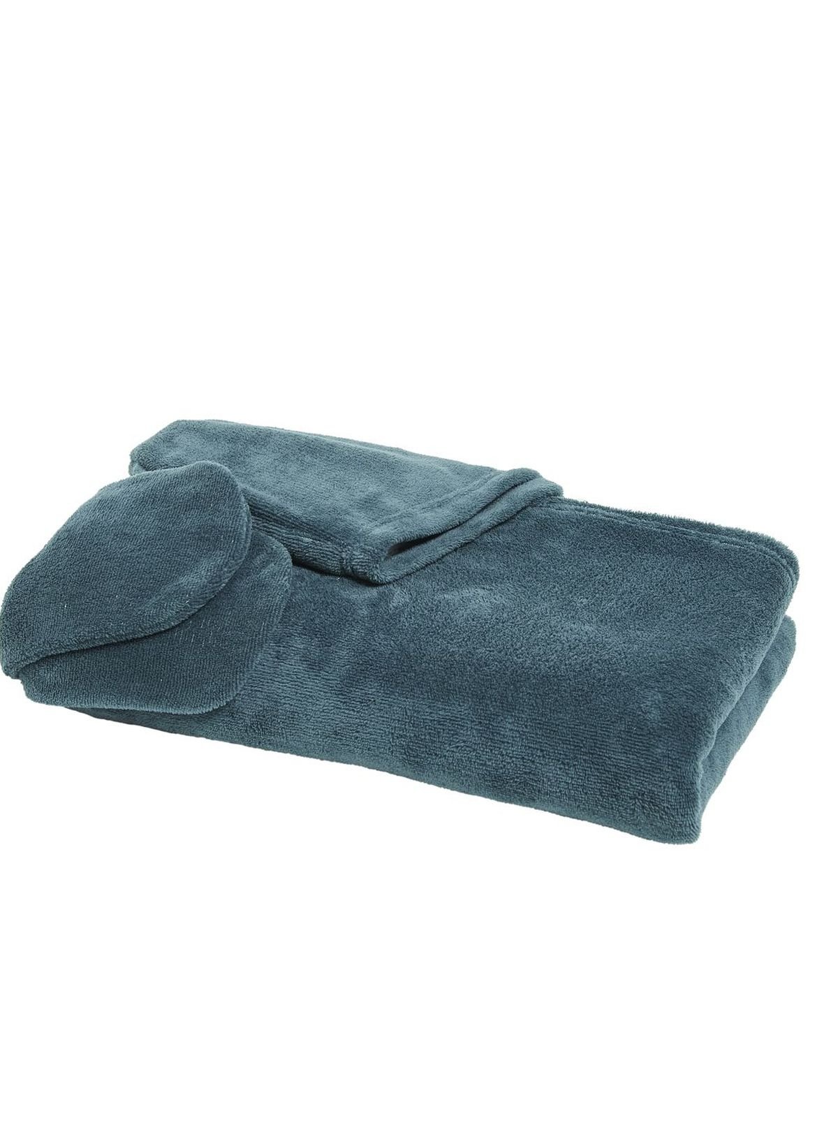 Plain hooded throw TODAY LINGE DE MAISON Blue