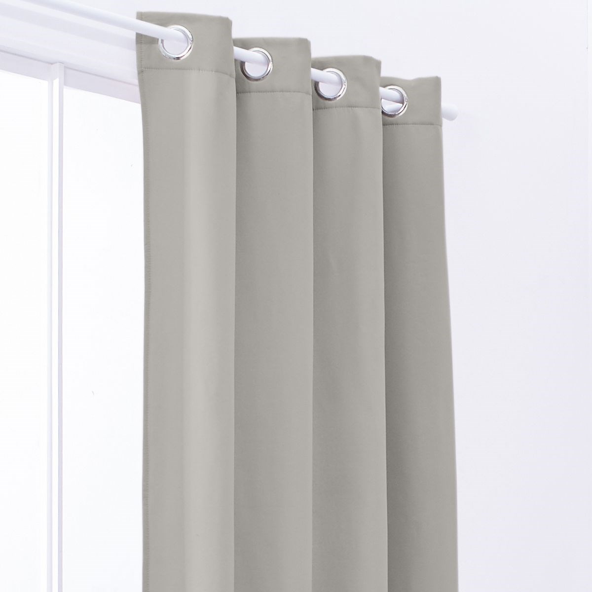Plain blackout curtain with eyelets TODAY LINGE DE MAISON Beige