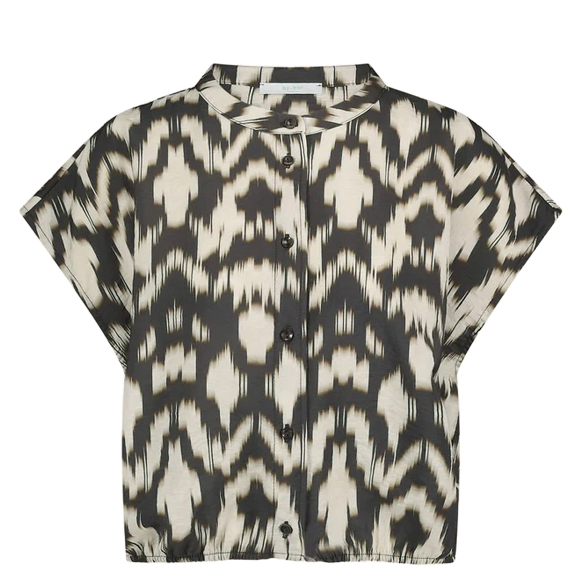 Blouse boutonnée à motifs BY BAR Marron