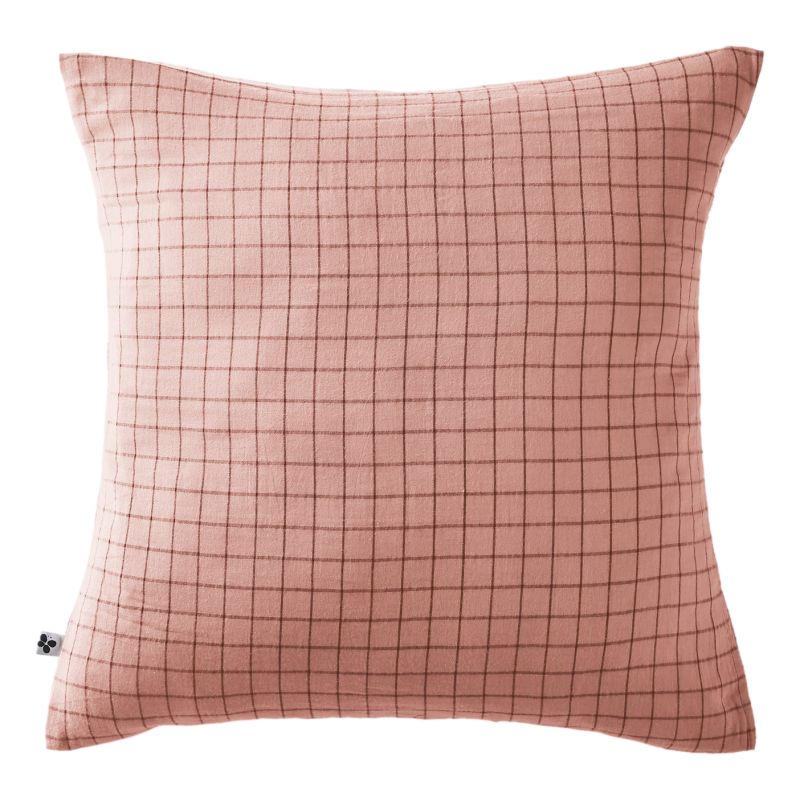 Cotton percale pillow case  Rose pêche