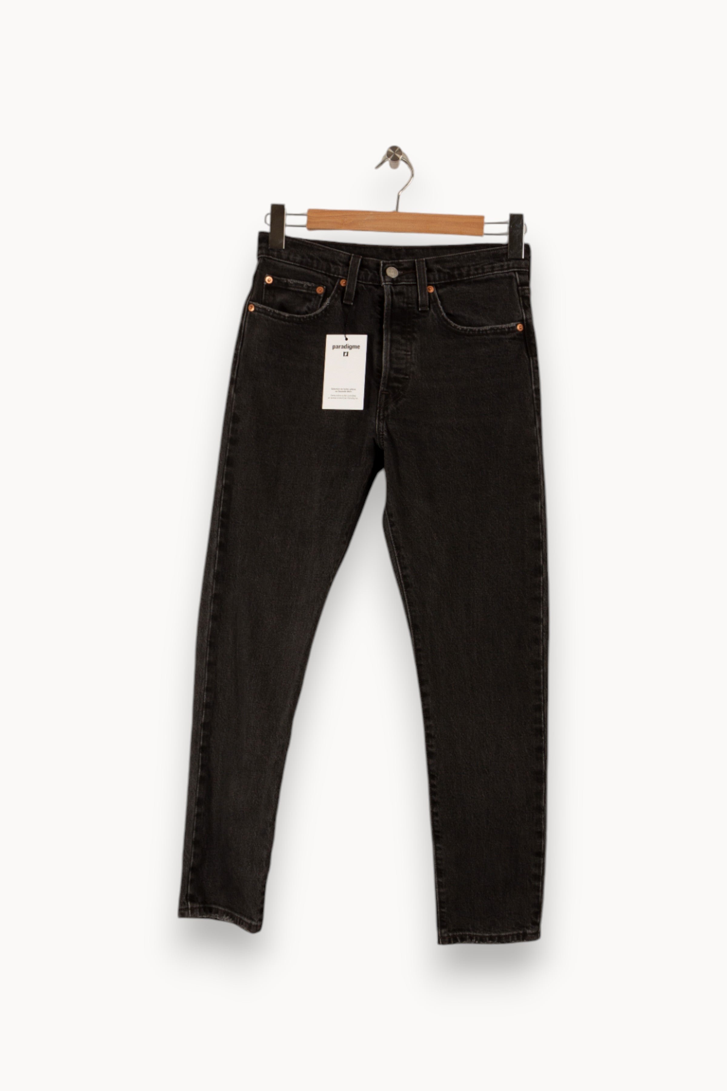 Cropped slim jeans with studs LEVI'S - Seconde main Black