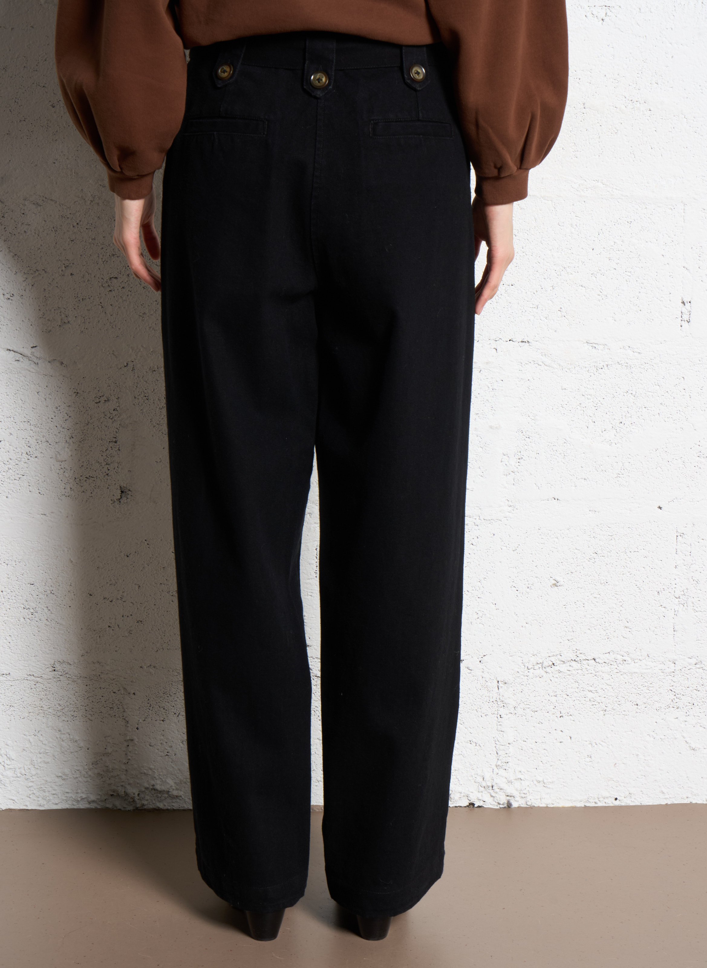 Weit geschnittene Jeans EMILE ET IDA Schwarz