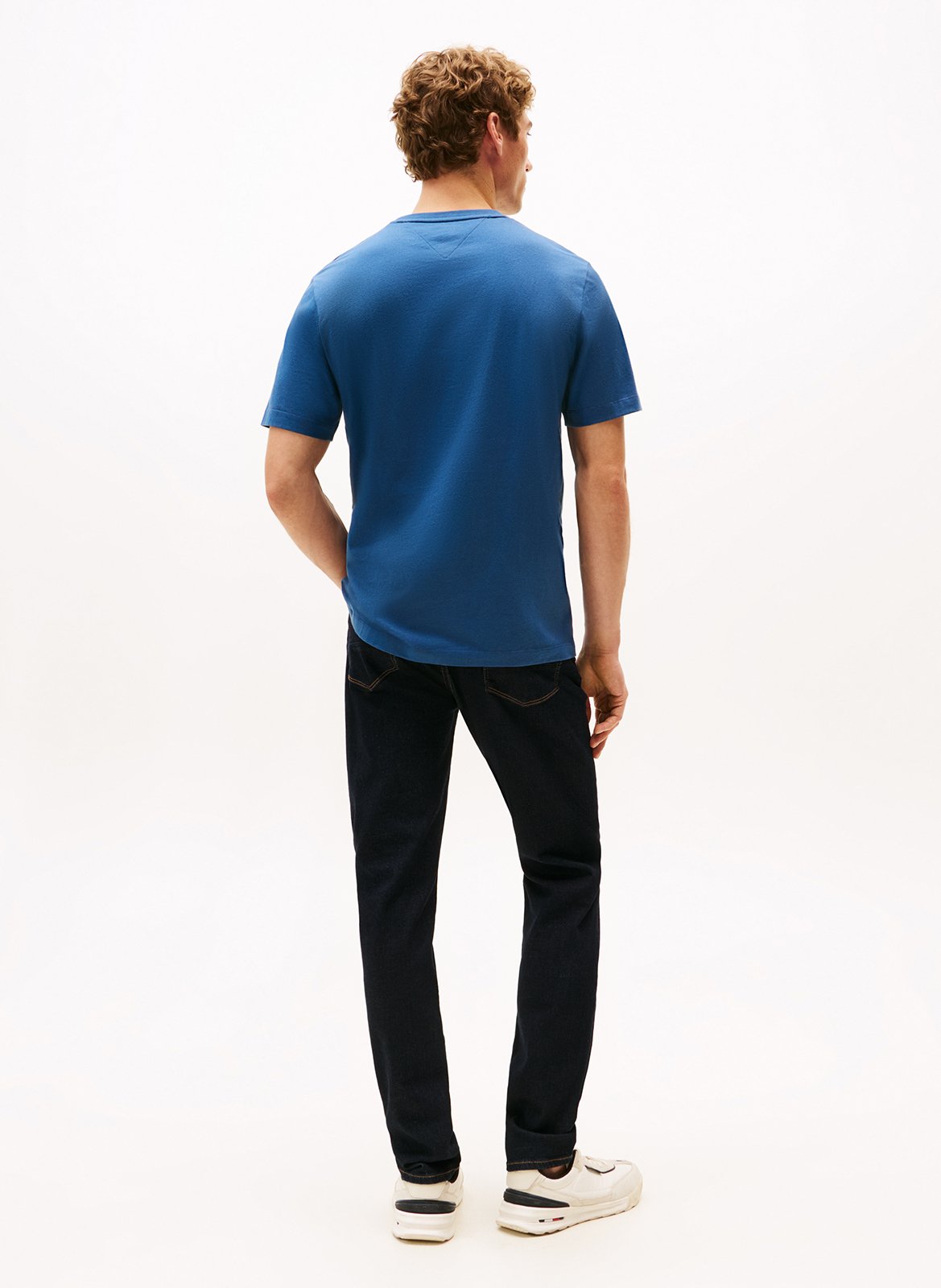 Round-neck cotton T-shirt TOMMY HILFIGER Blue