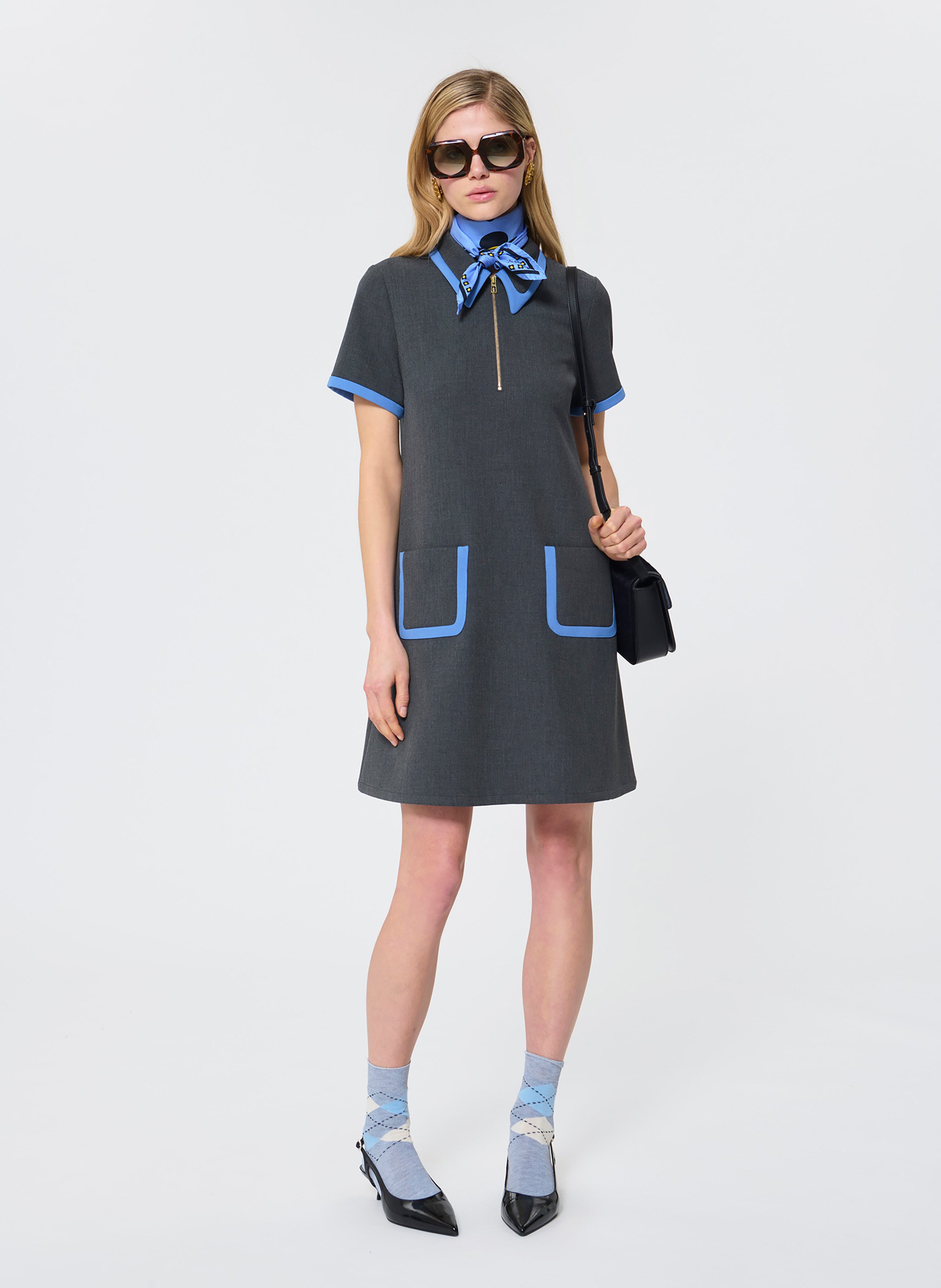 Abito corto a trapezio retrò TARA JARMON