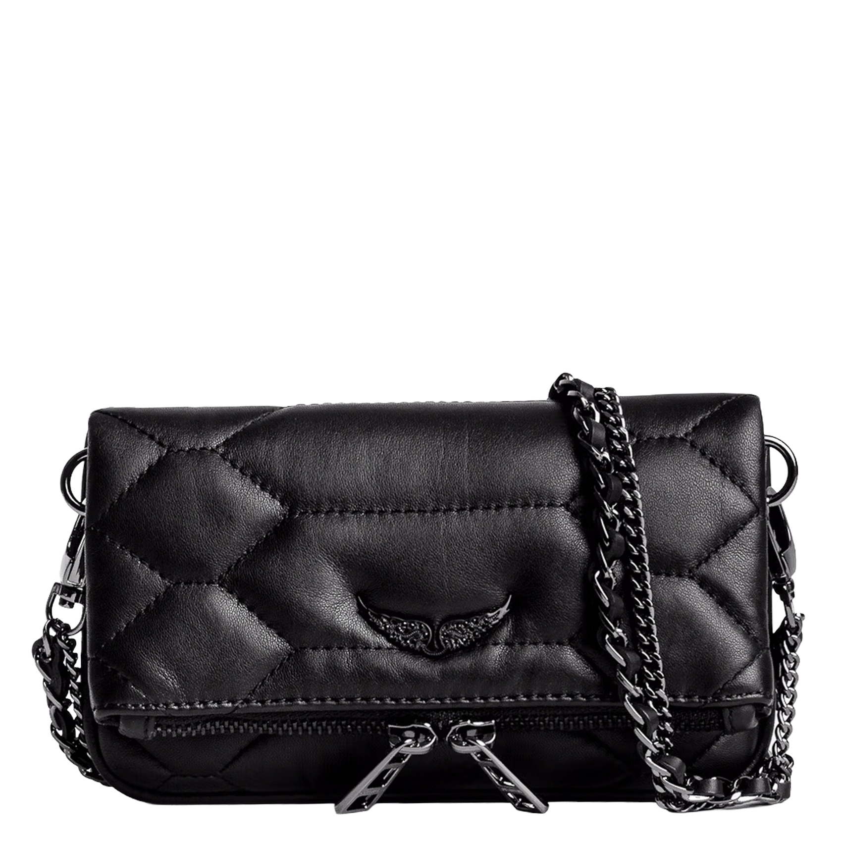 Pochette en cuir matelassé ZADIG&VOLTAIRE Noir