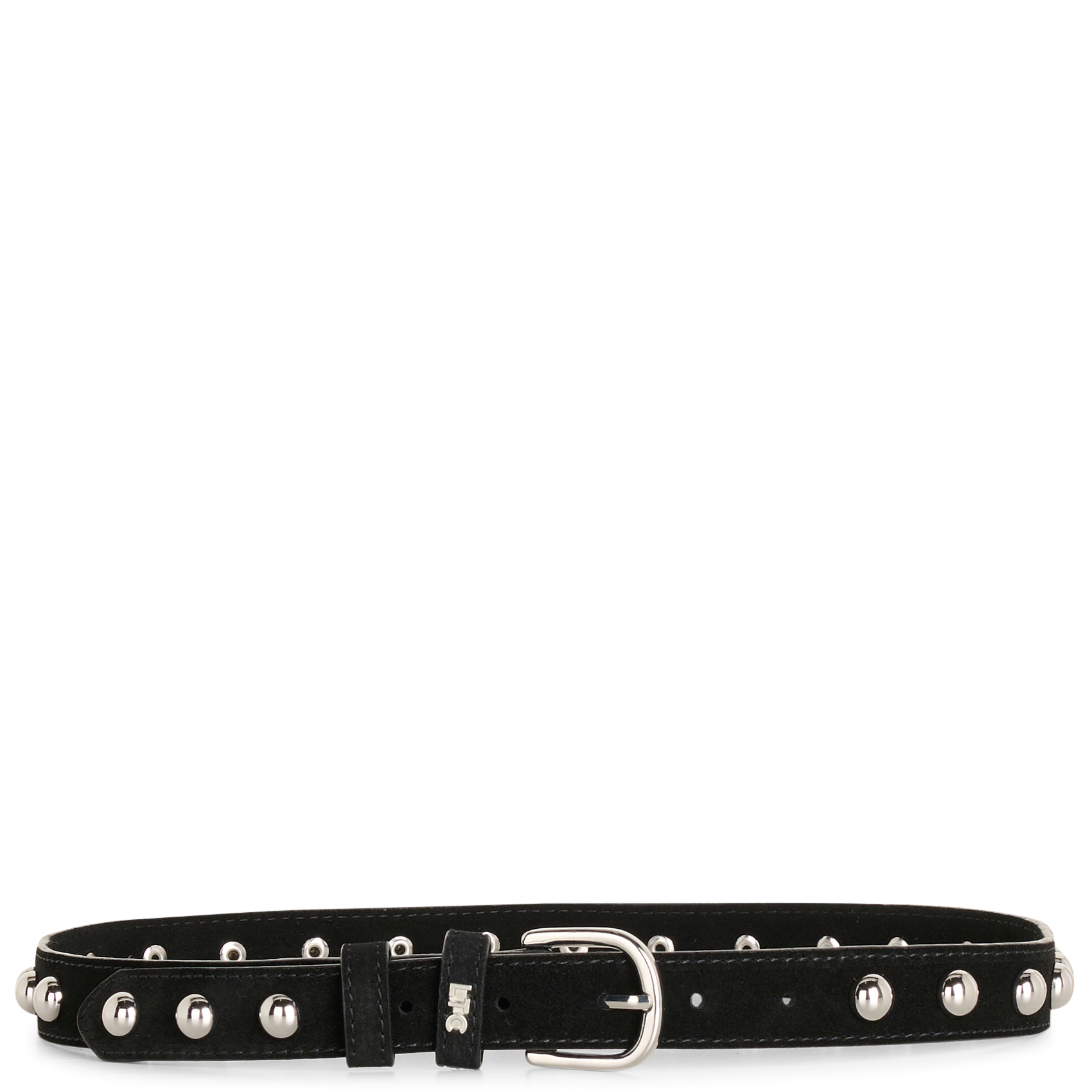 Studded suede belt LE TEMPS DES CERISES Black