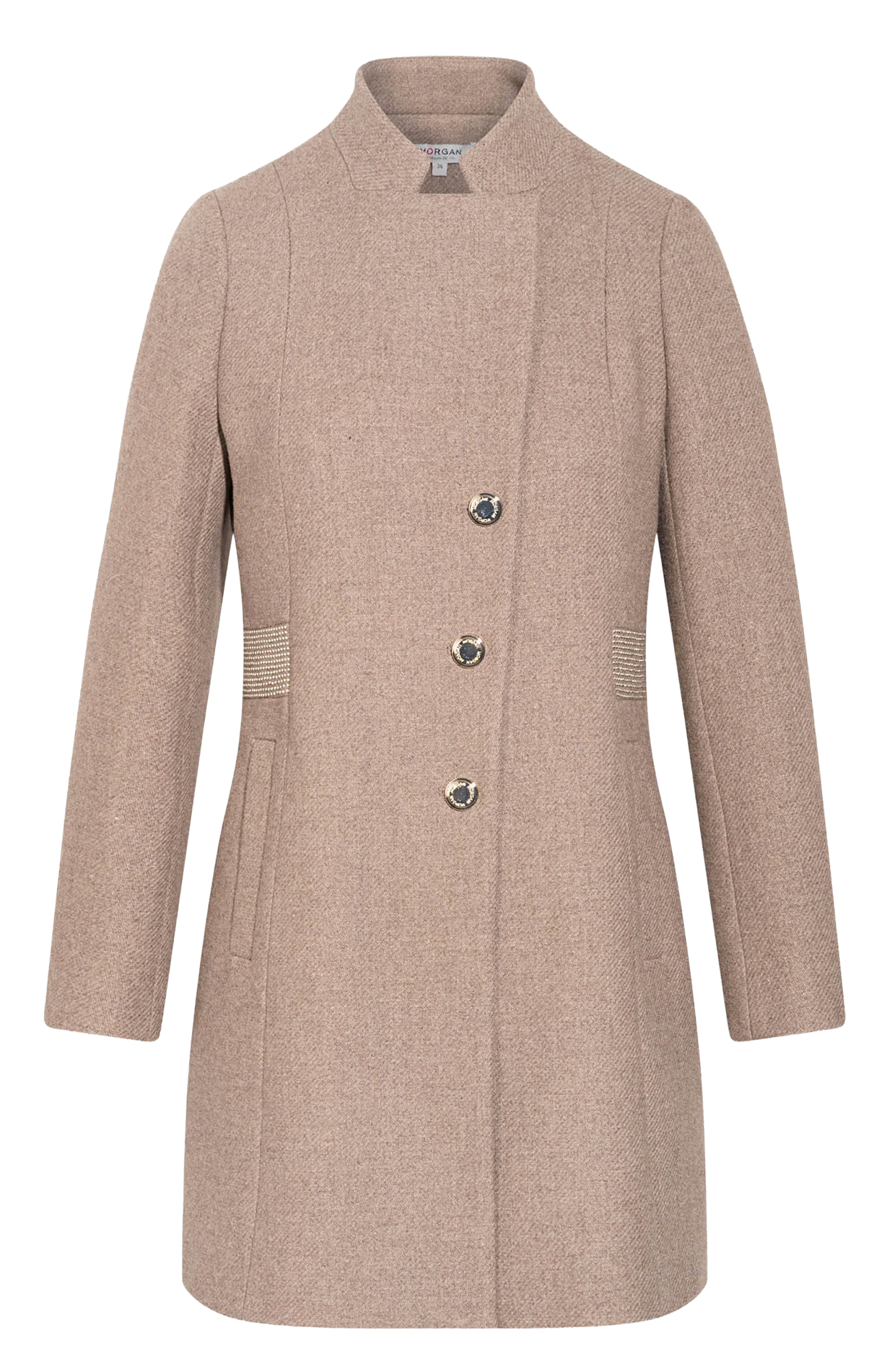 Jas met opstaande kraag MORGAN Beige