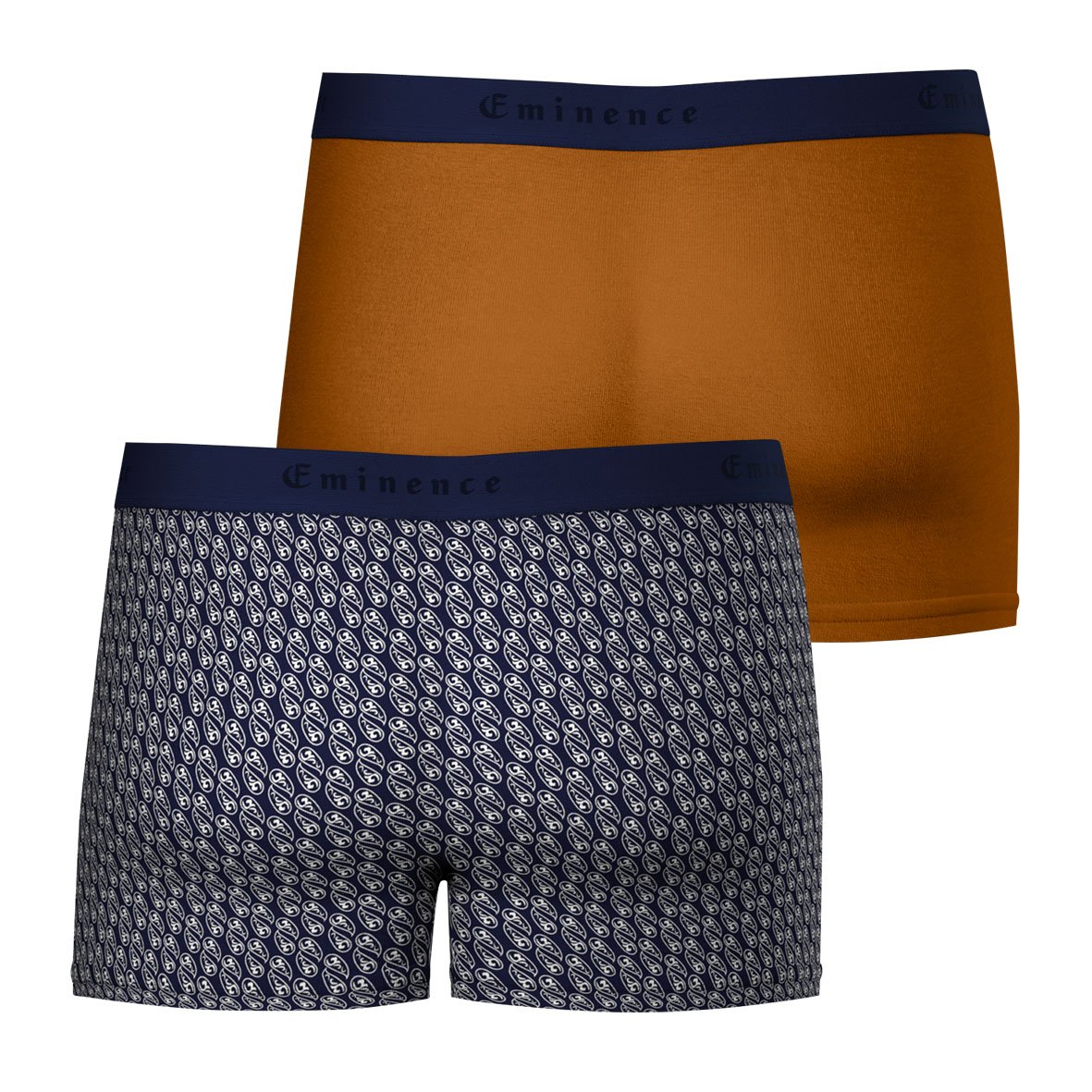 Boxer shorts, pack of 2, made in France EMINENCE Brown