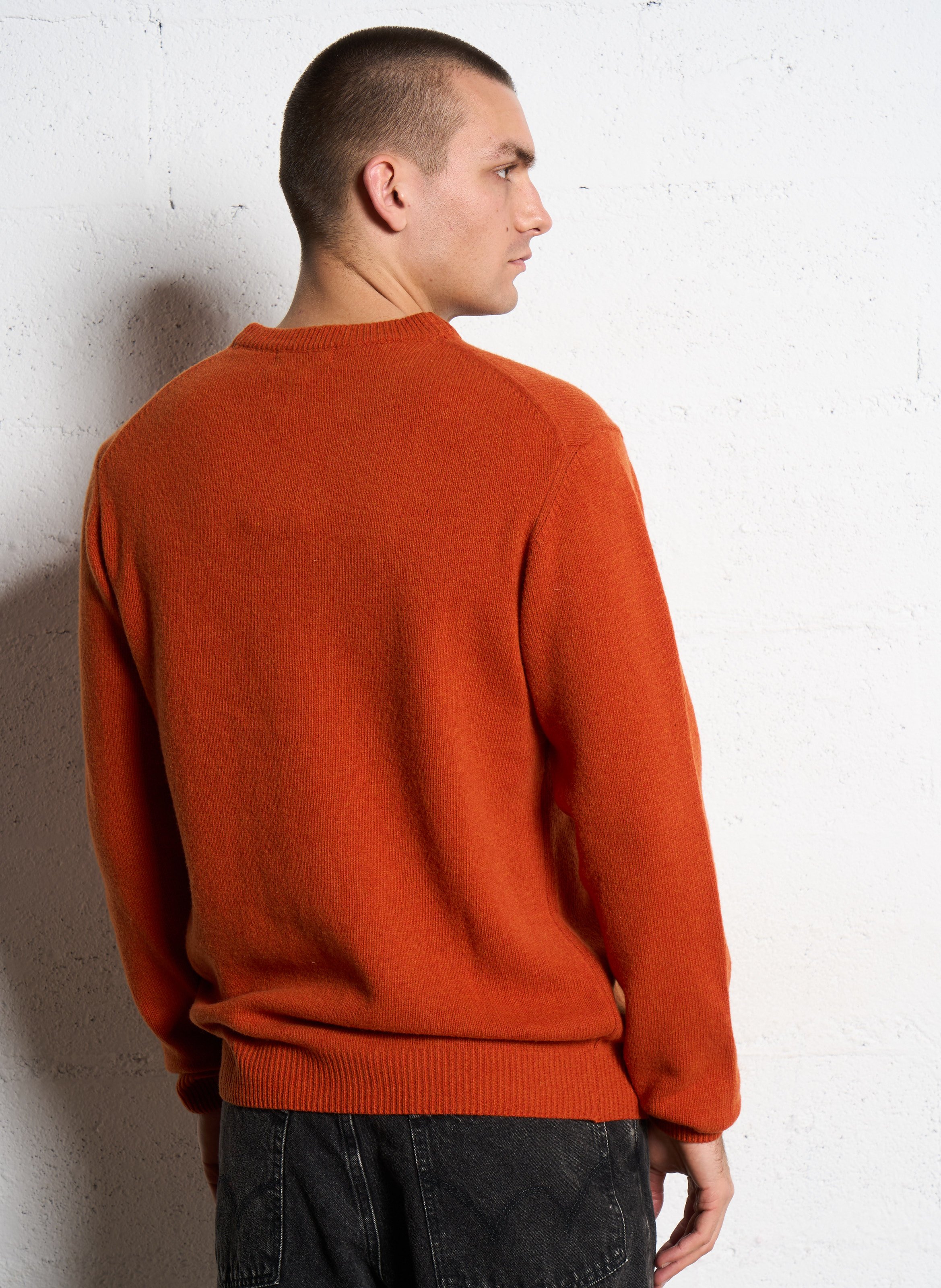 Alpaca wool sweater CASUAL FRIDAY Orange