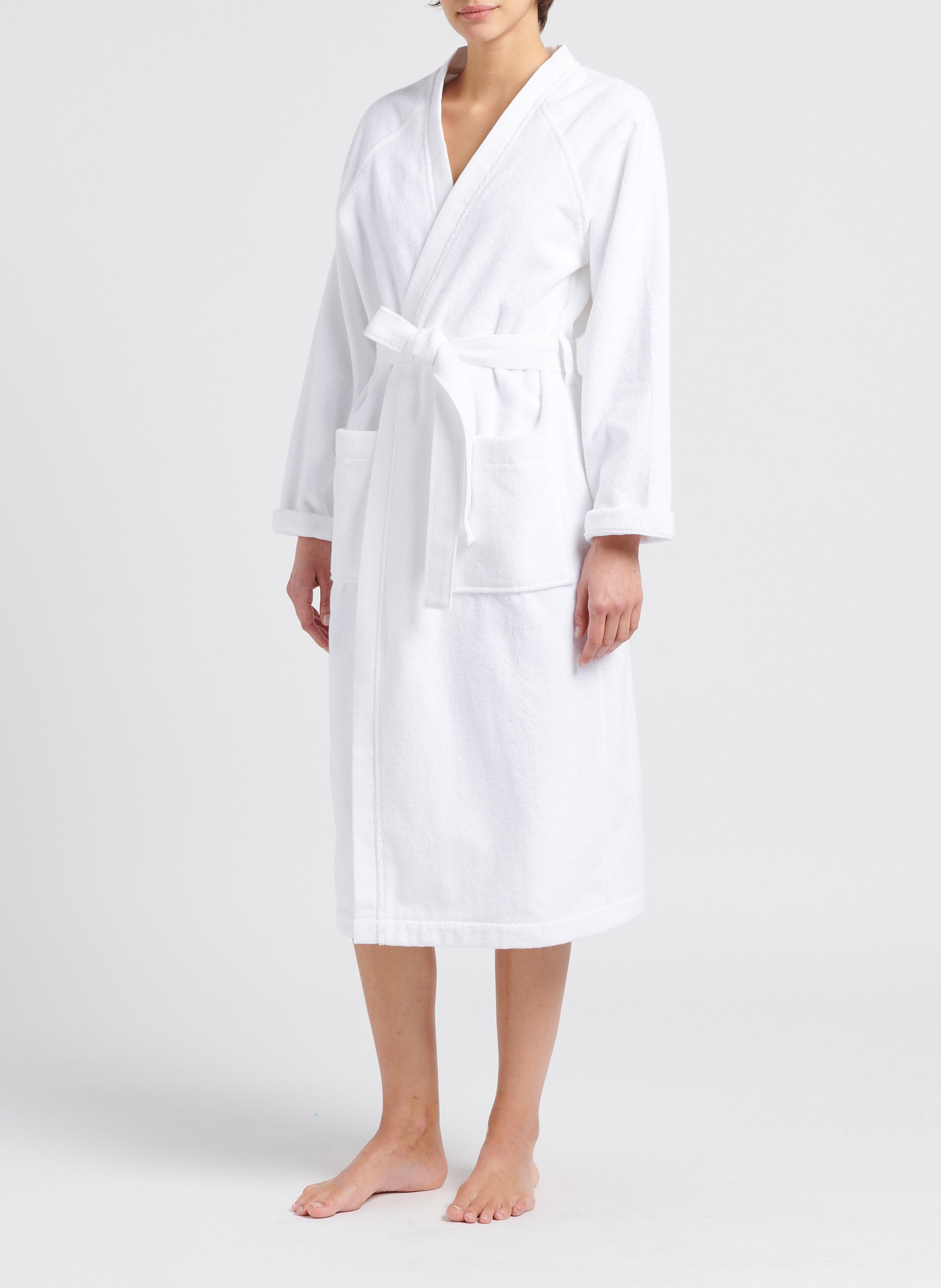 Peignoir de bain en coton AU PRINTEMPS PARIS MAISON Blanc