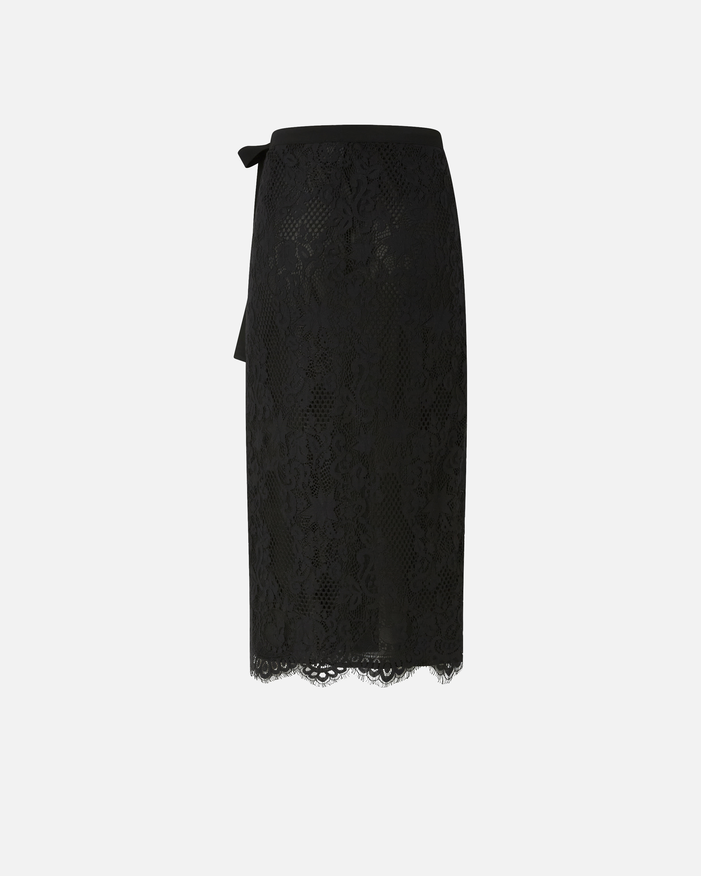 Skirt in embroidered lace PINKO Black