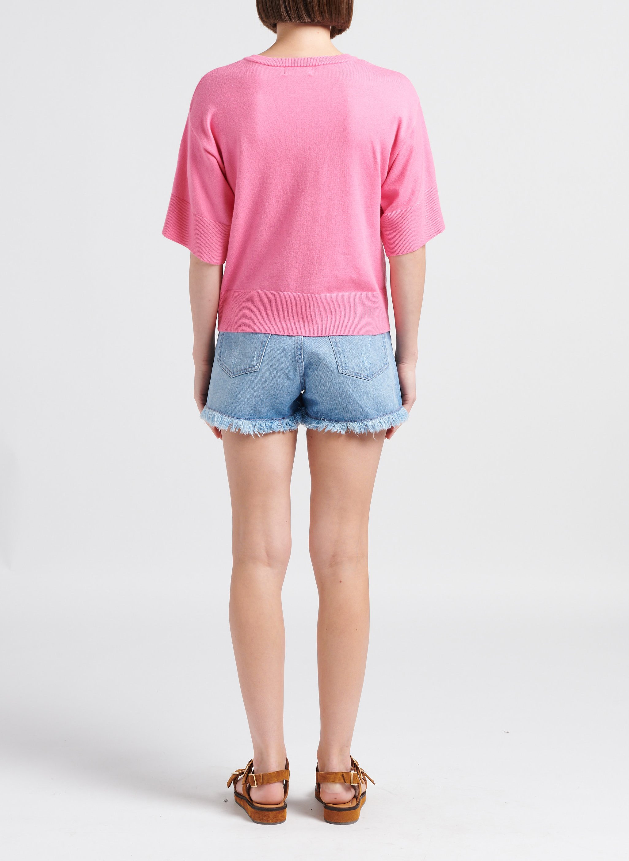 Pullover mit V-Ausschnitt MOSS COPENHAGEN Rosa