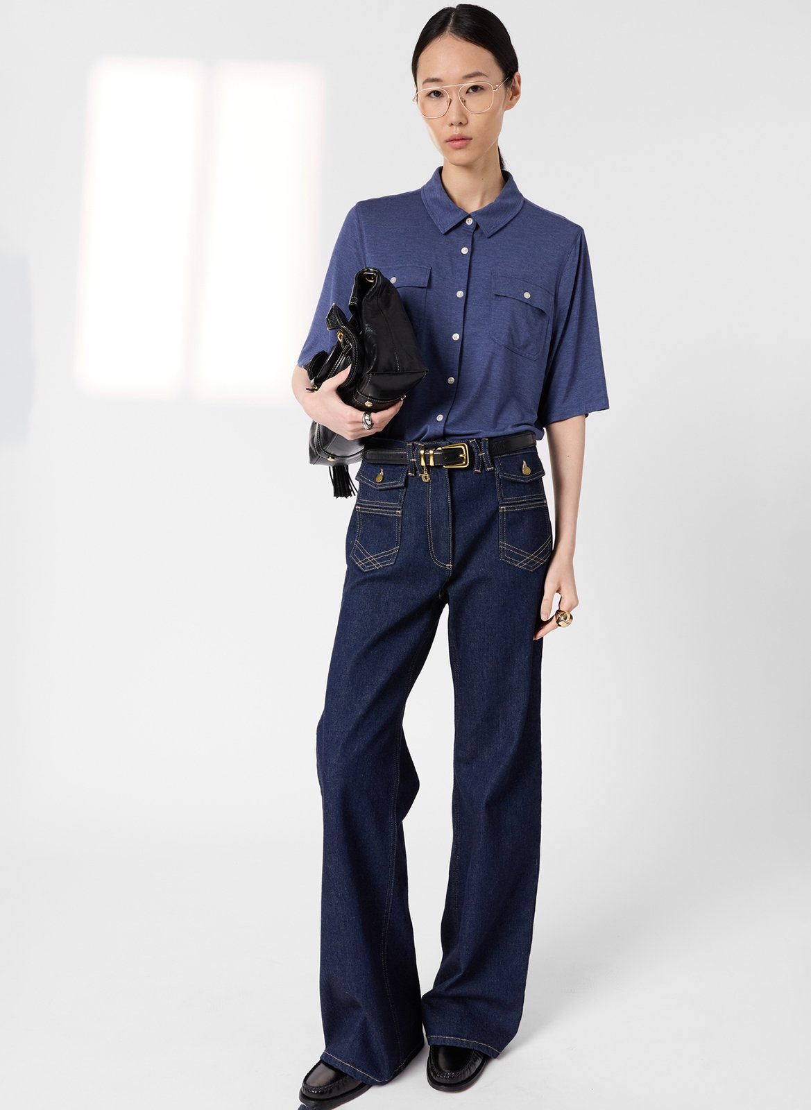 Bedrucktes Hemd mit klassischem Kragen GERARD DAREL Blau