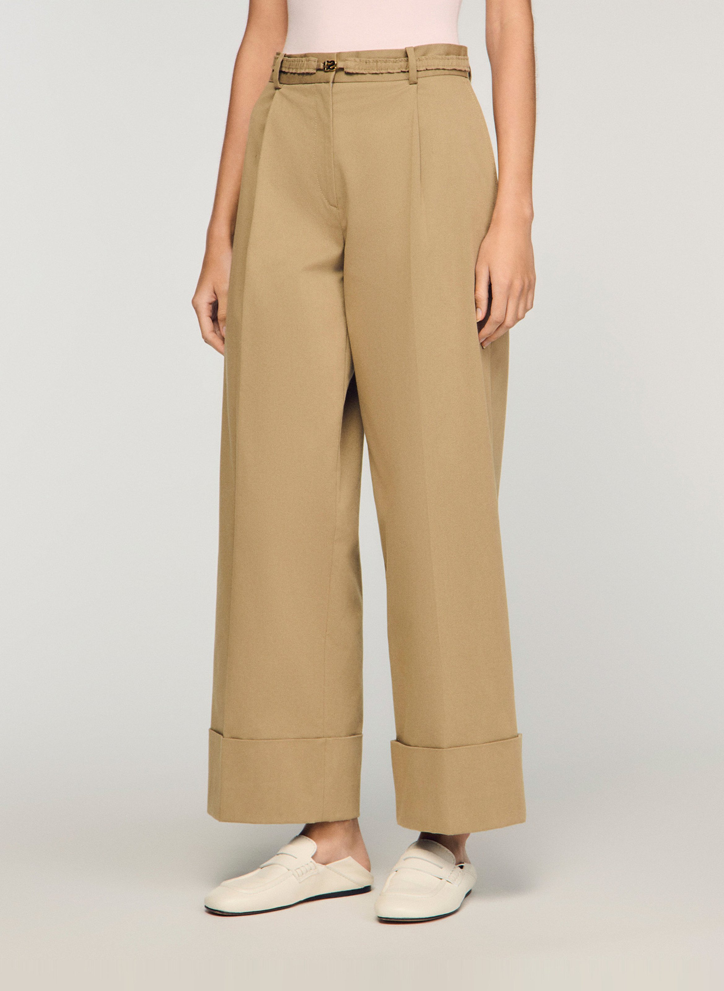 Chino van katoenmix SANDRO Beige