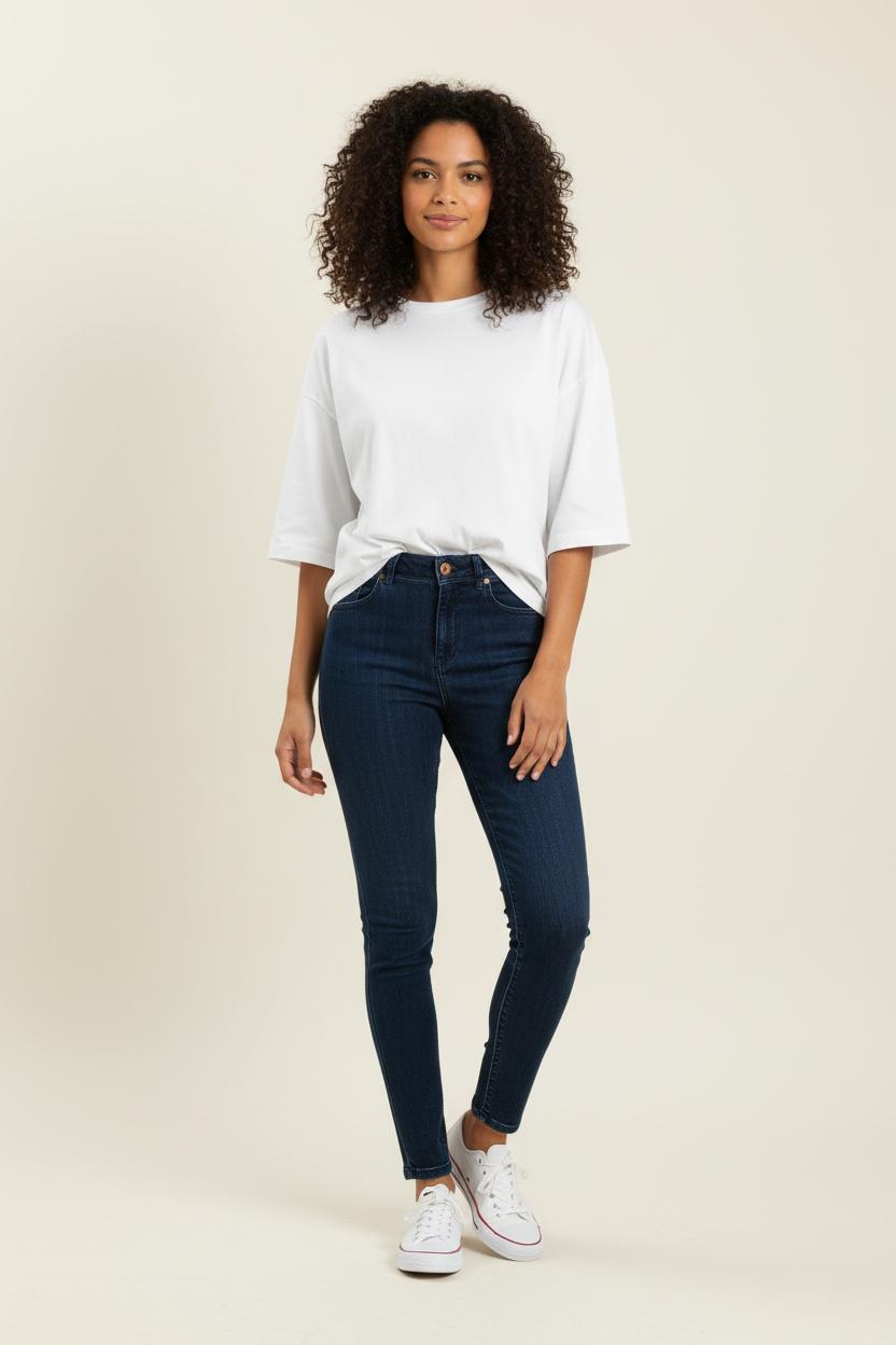 Cropped slim jeans with studs SEZANE - Seconde main Blue