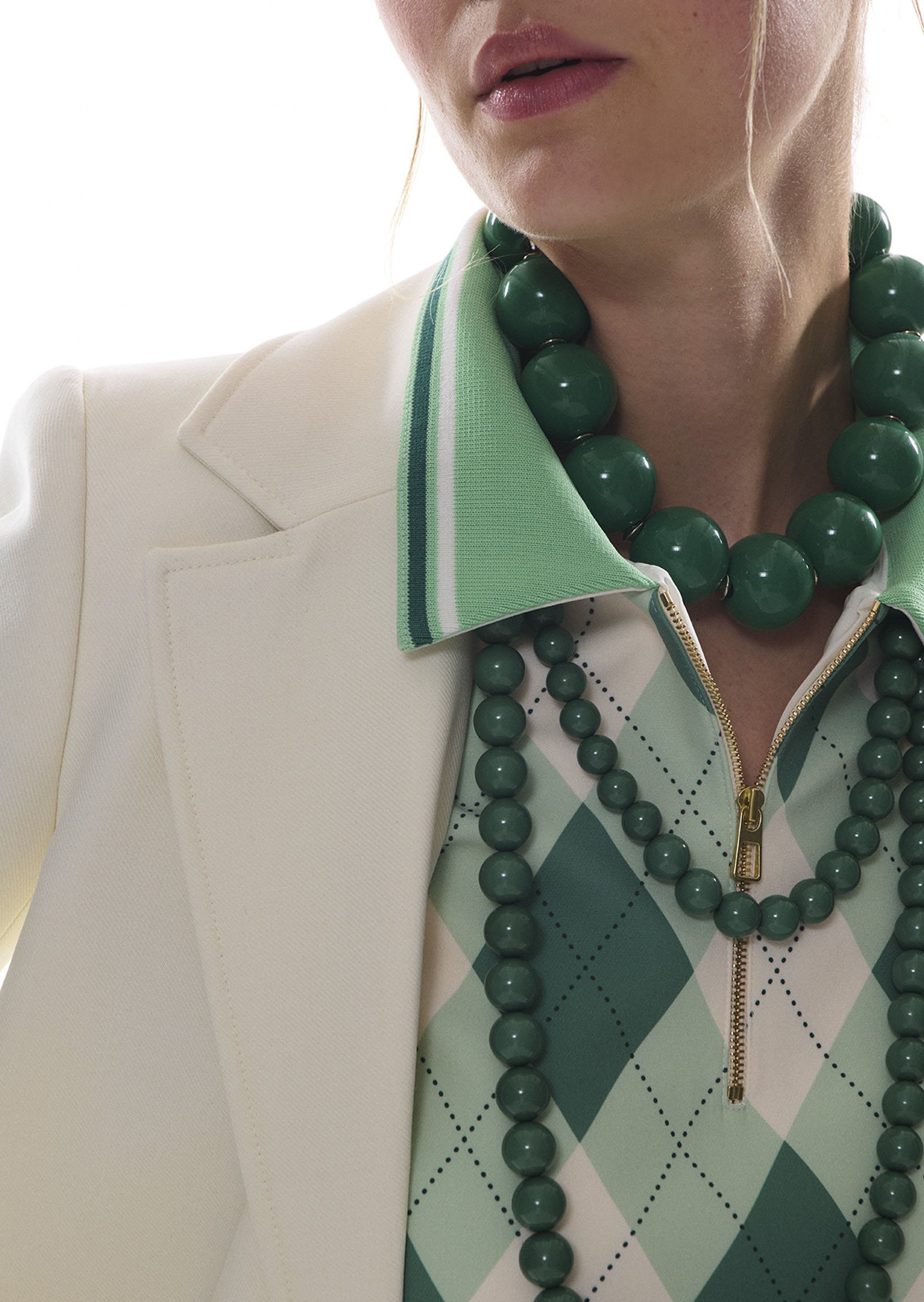 Collier à grosses perles TARA JARMON Vert