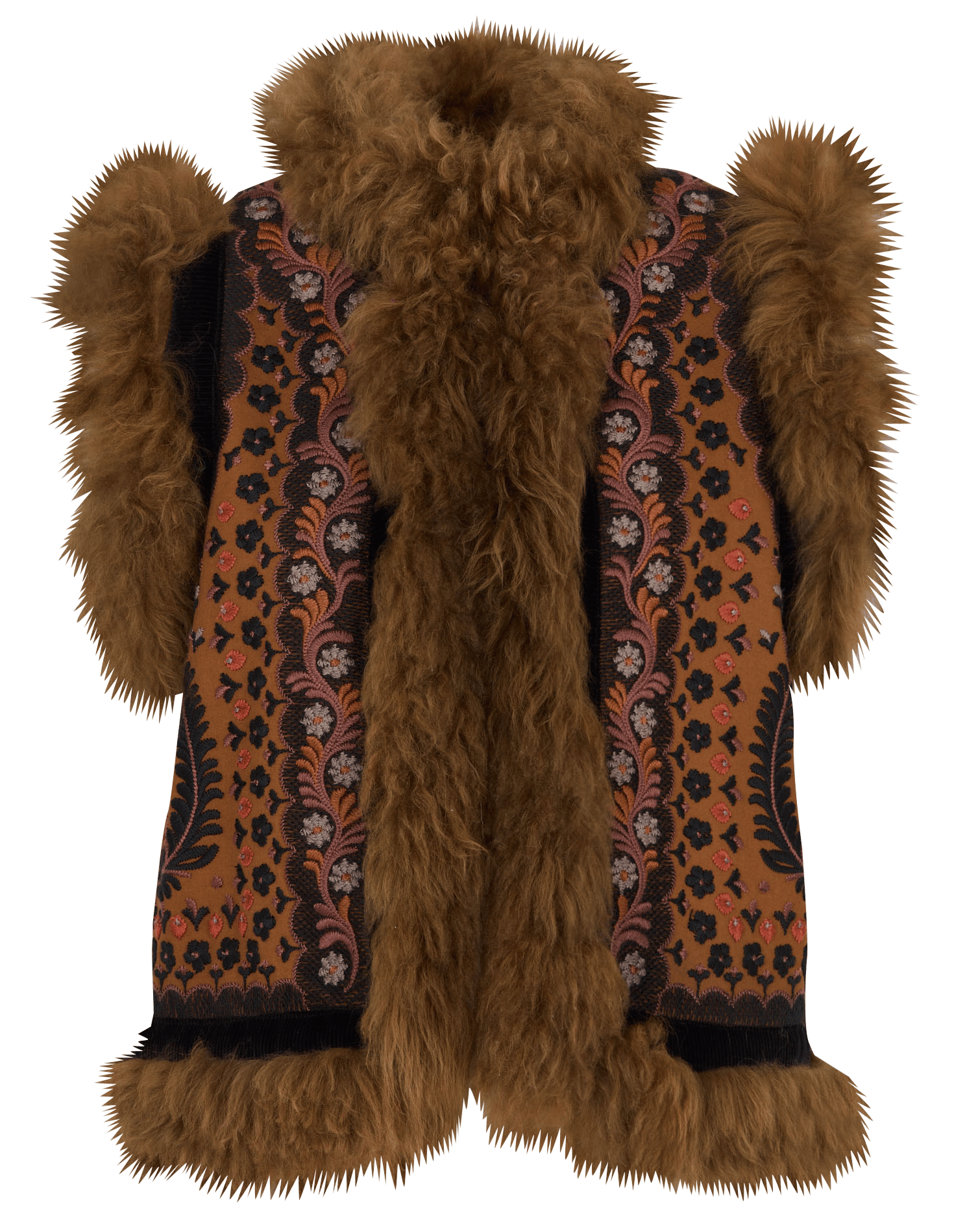 Bestickte Baumwolljacke | Braun ANTIK BATIK Damen