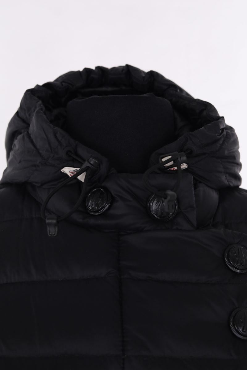 Lightweight quilted padded jacket with high neck MONCLER - Seconde Main Black