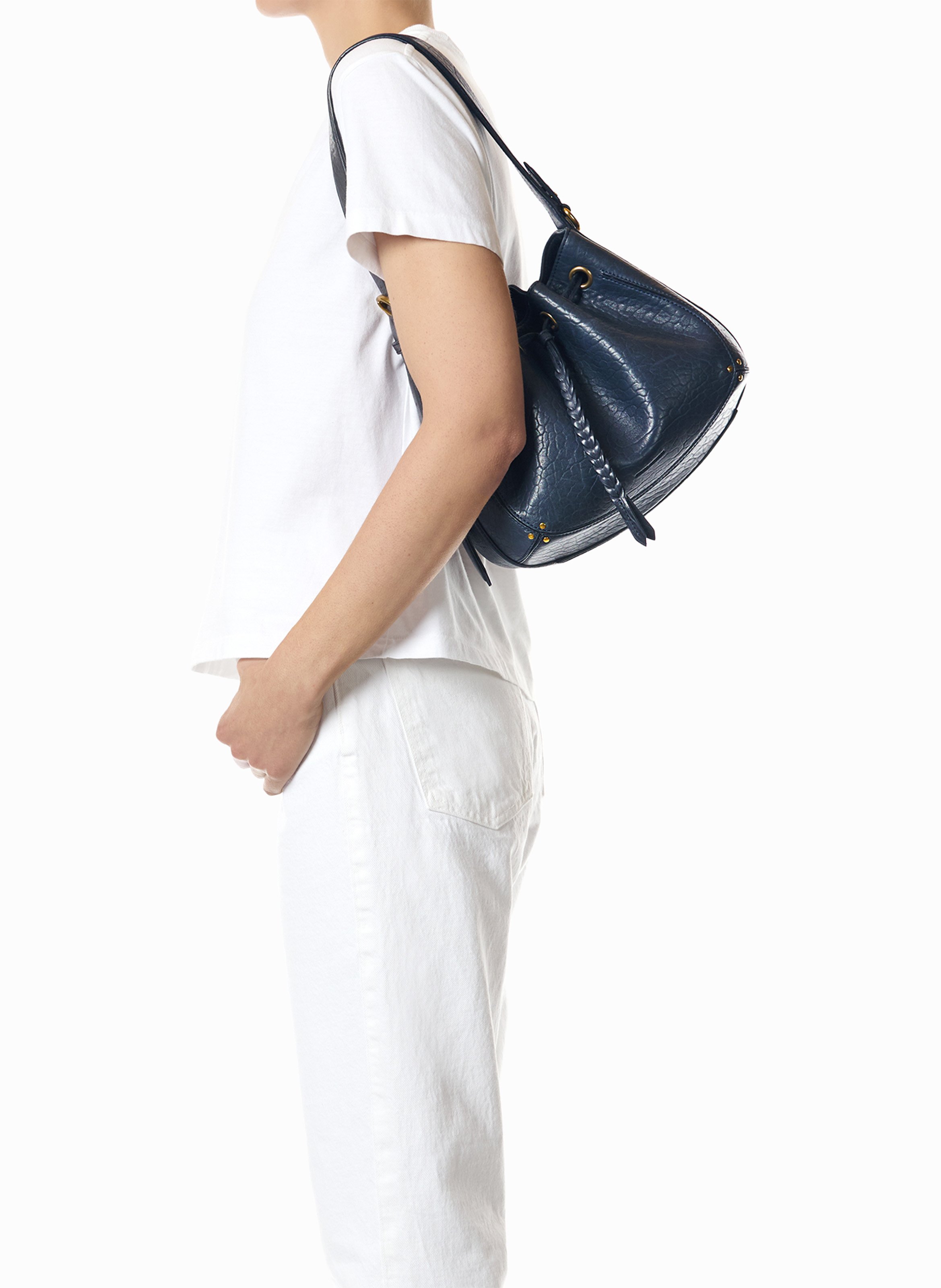 Handtasche aus Leder JEROME DREYFUSS Blau